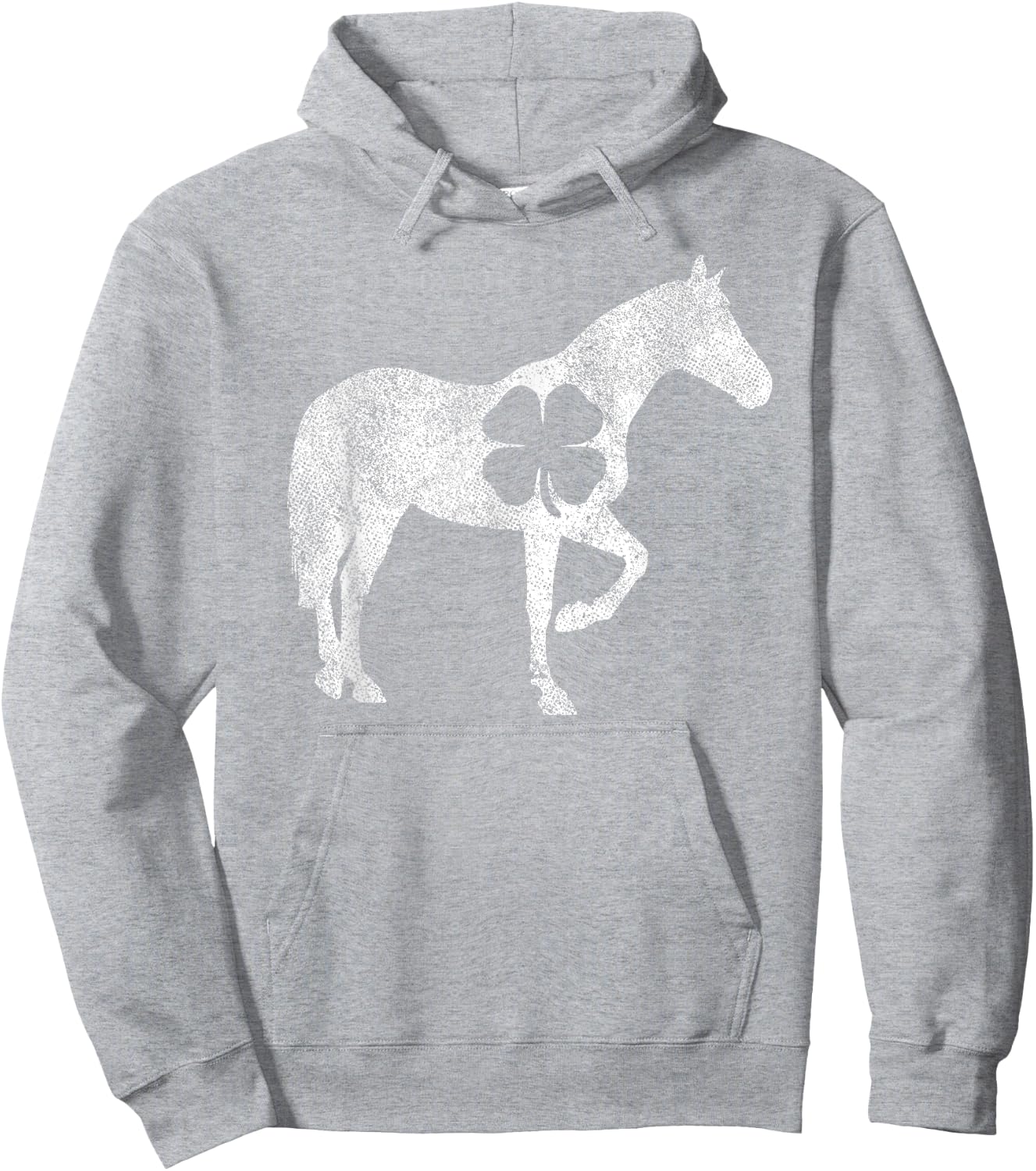 Horse Irish Shamrock Saint Paddy's ST. PATRICK'S DAY Girl Hoodie - Hoodie | Ash