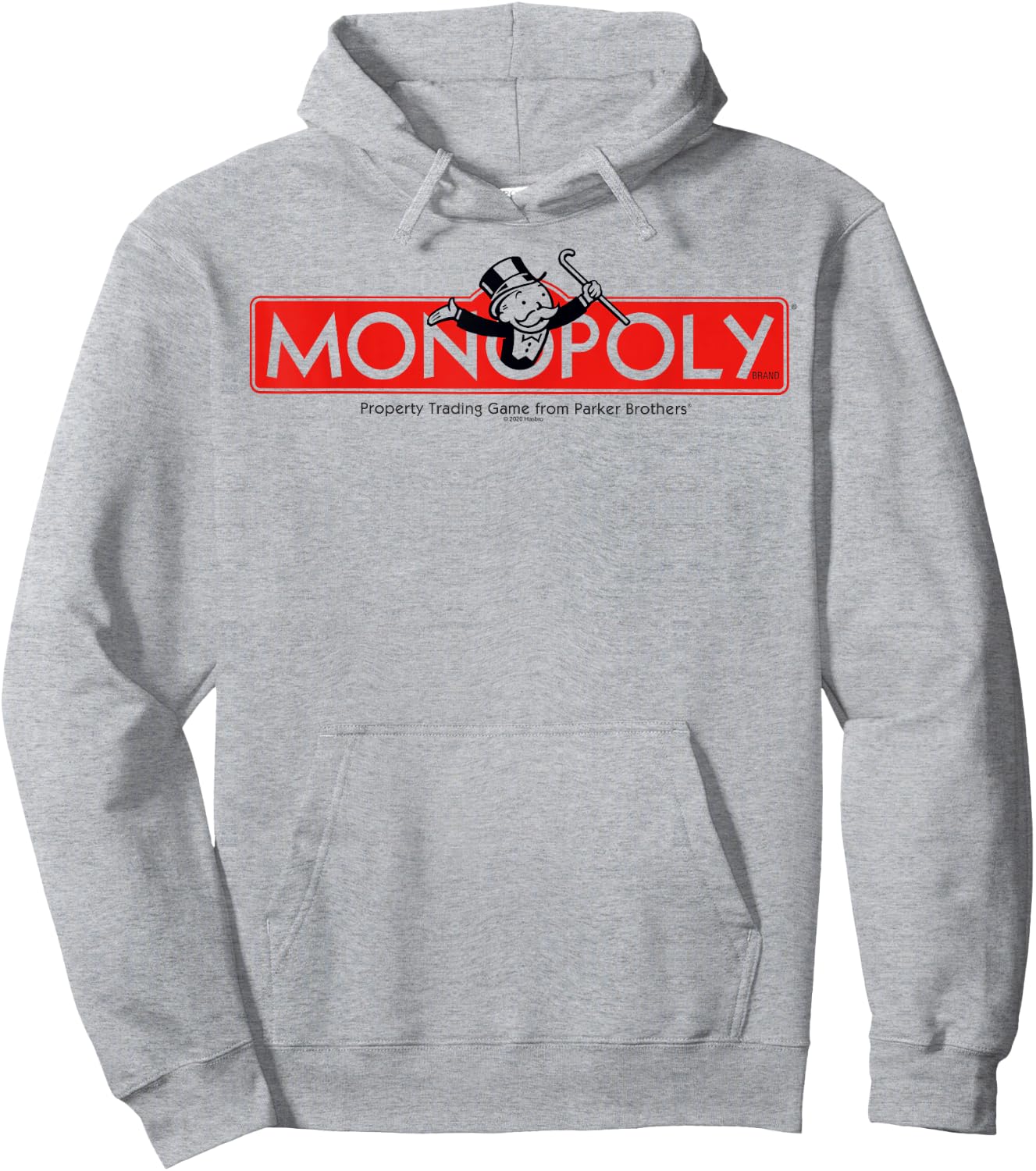 Monopoly Classic Vintage Game Board Title Logo Hoodie - Hoodie | Ash