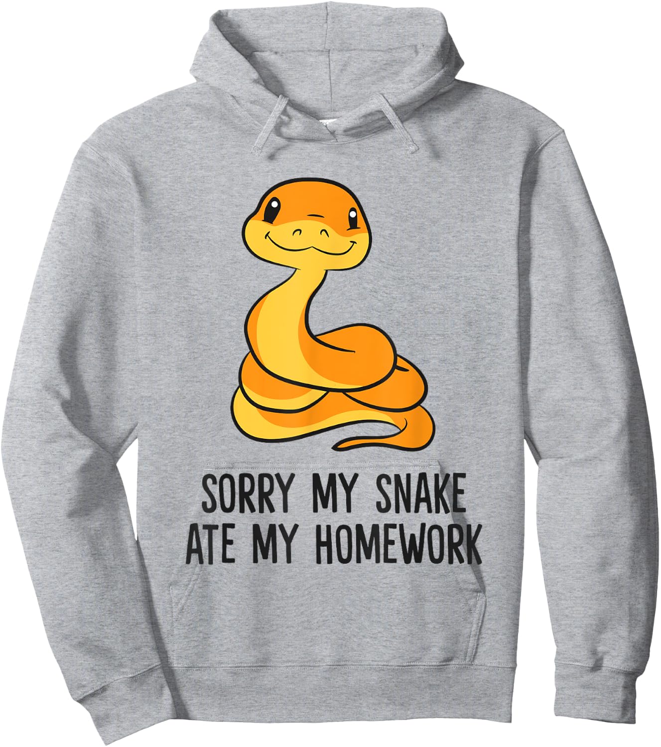 Snake Pet Son Daughter School Sorry My Snake Ate Homework Hoodie - Hoodie | Ash