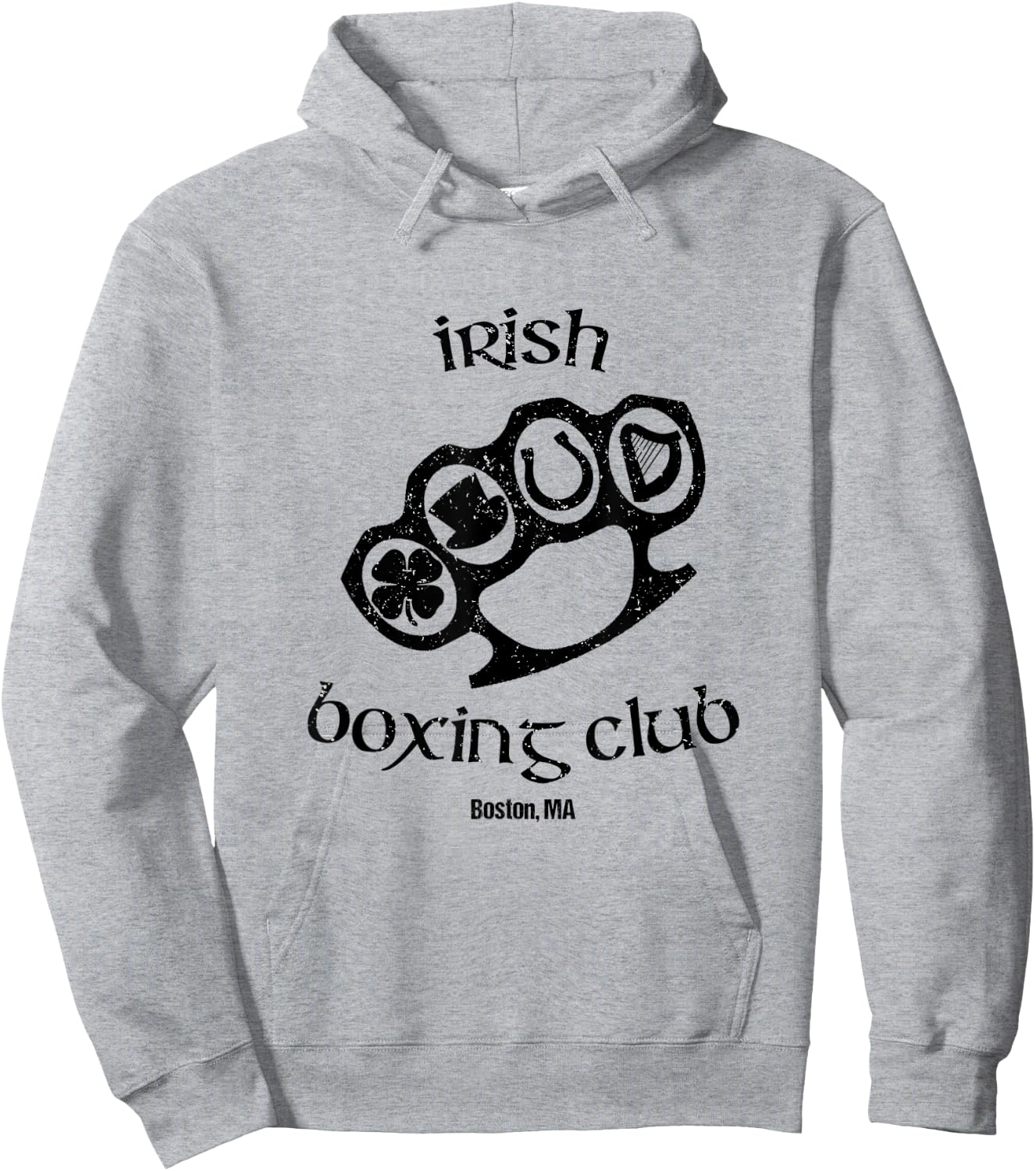 Great Irish Boxing Men Club Boston Fighting Pub St Patrick Hoodie - Hoodie | Ash