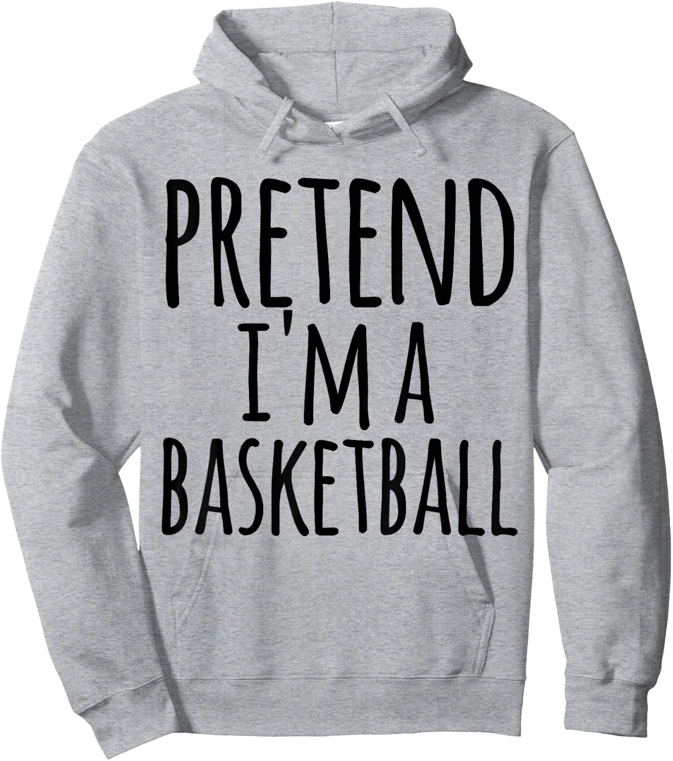 Funny Easy Lazy Halloween PRETEND I'M A BASKETBALL Costume Hoodie - Hoodie | Ash