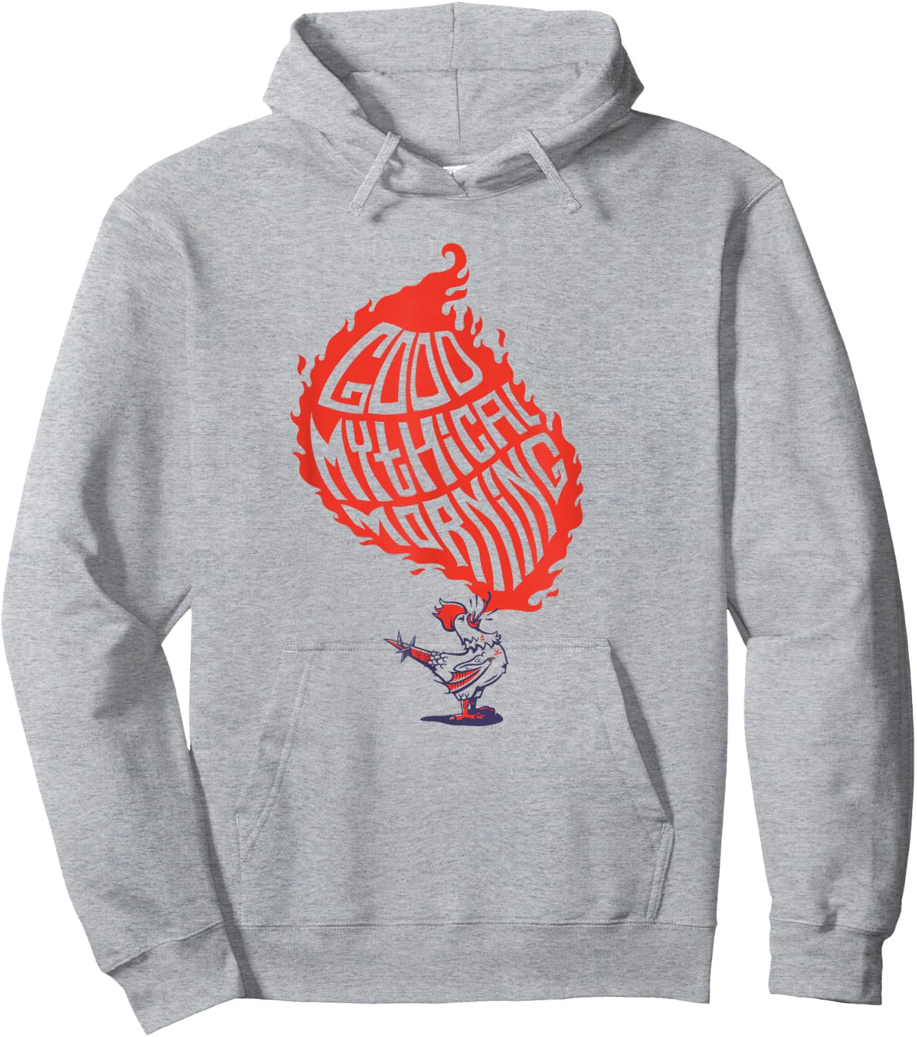 Good Mythical Morning Classic Logo Small Hoodie - Hoodie | Ash