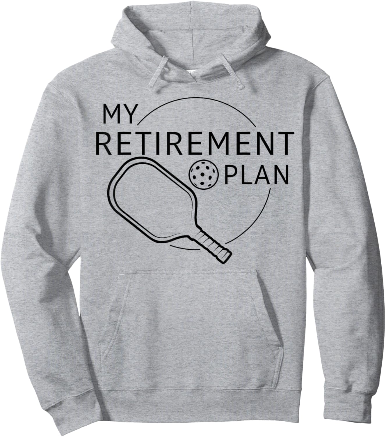 My Retirement Plan Pickleball Funny Pickleball Player Hoodie - Hoodie | Ash
