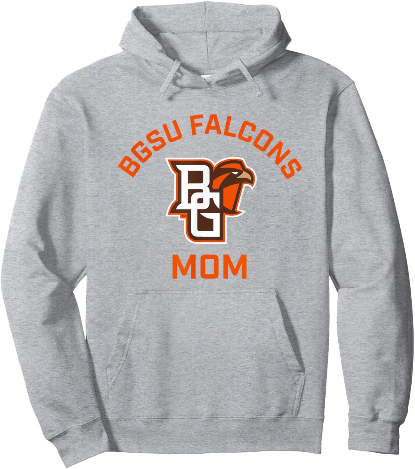 Bowling Green BGSU Falcons Arched Mom Hoodie - Hoodie | Ash