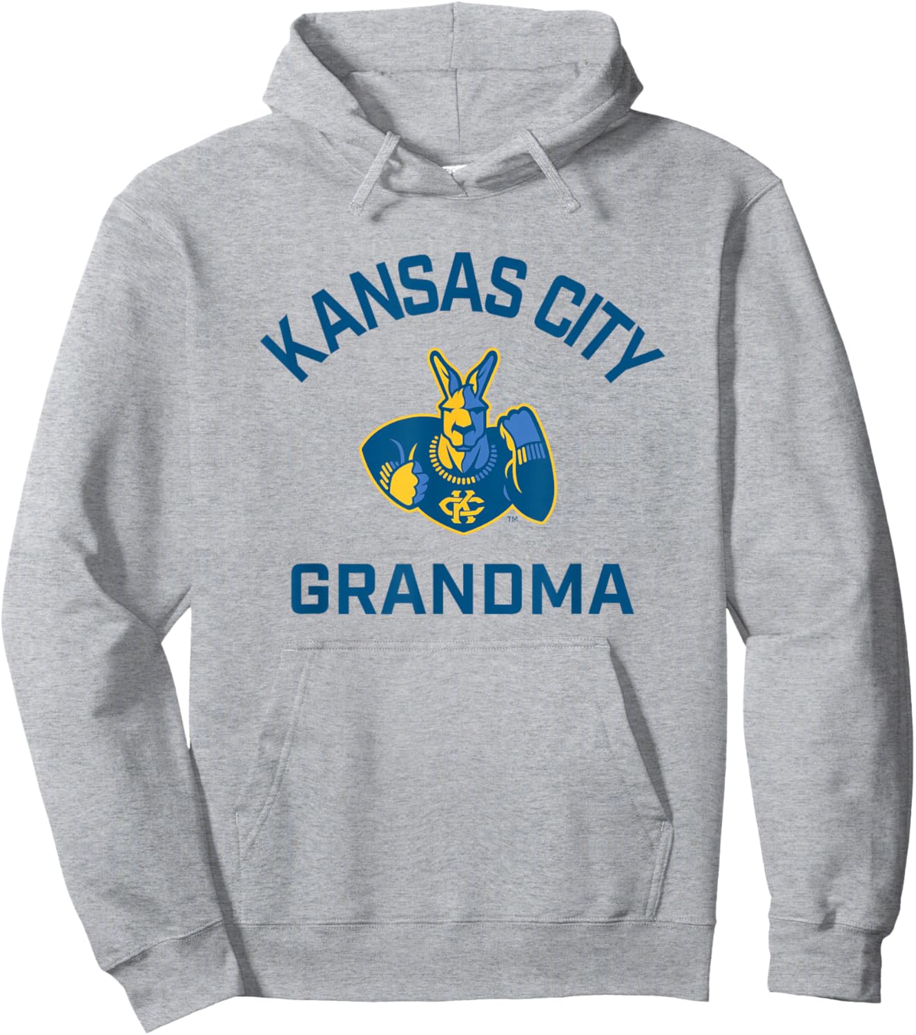 University of Missouri Kansas City UMKC Arched Grandma Hoodie - Hoodie | Ash