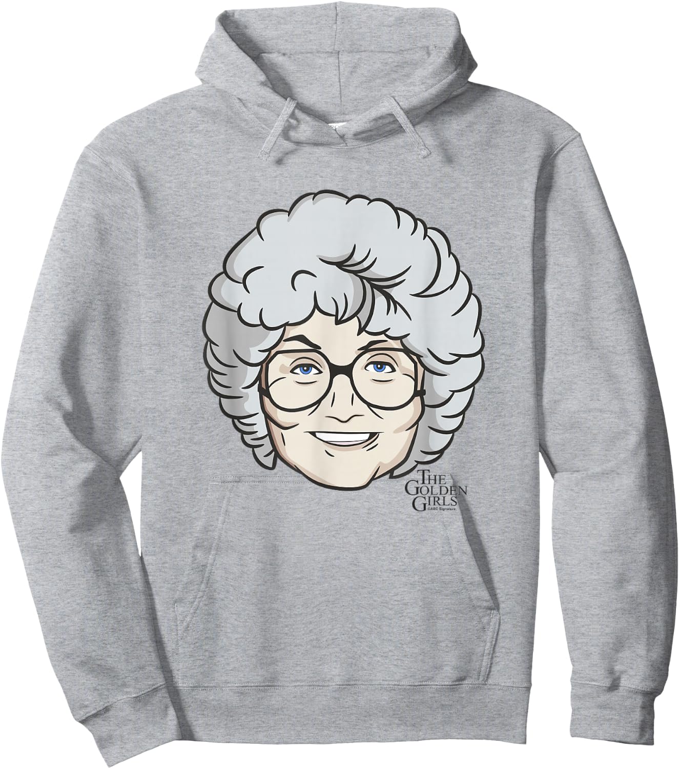The Golden Girls Iconic Sophia Animated Big Face Portrait Hoodie - Hoodie | Ash