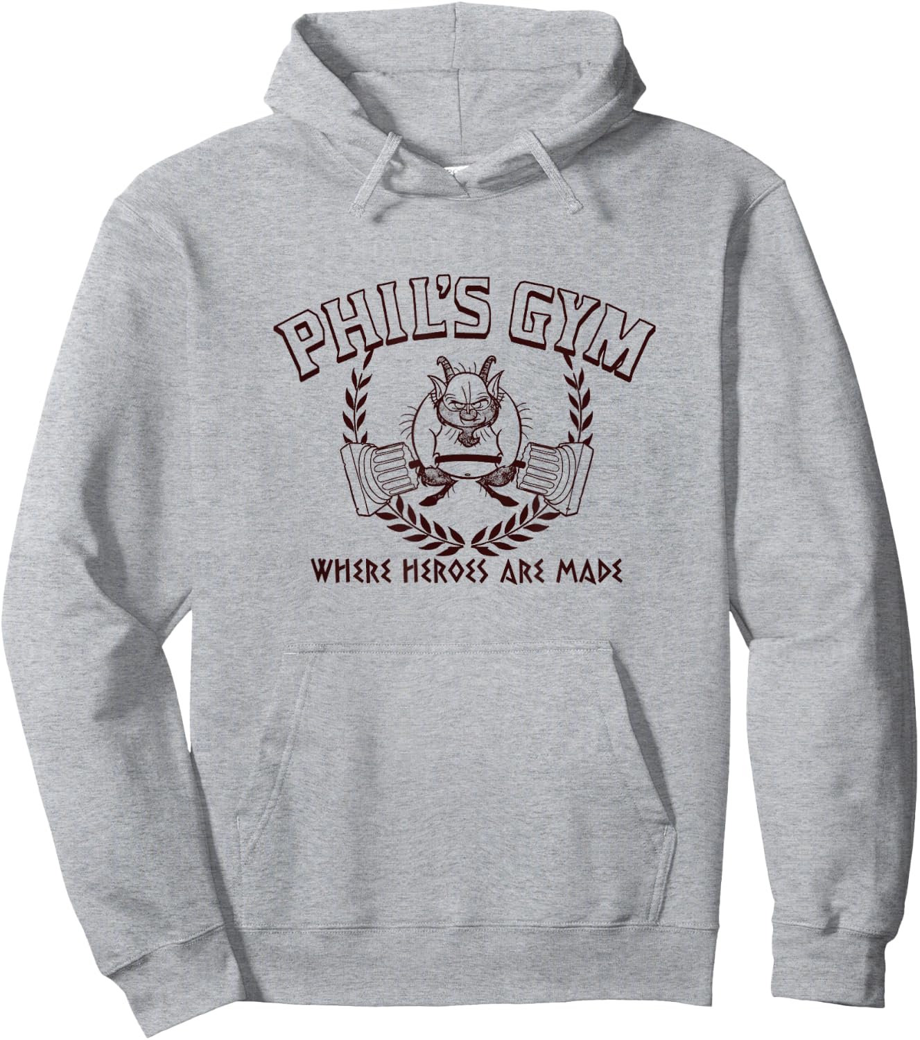 Disney Hercules Phil's Gym Where Heroes Are Made Big Poster Hoodie - Hoodie | Ash