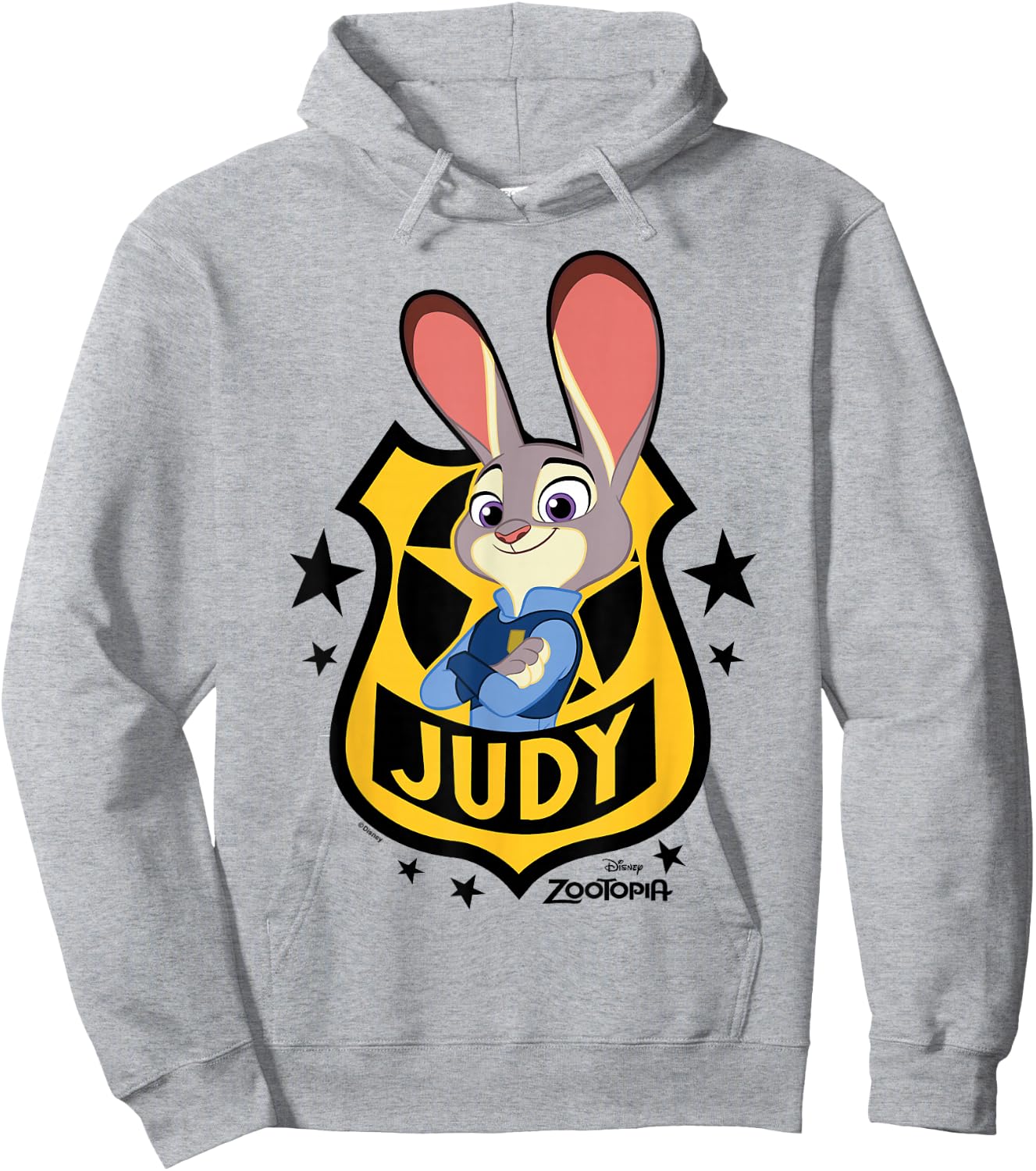 Zootopia - Judy Hopps Police Officer Badge Hoodie - Hoodie | Ash