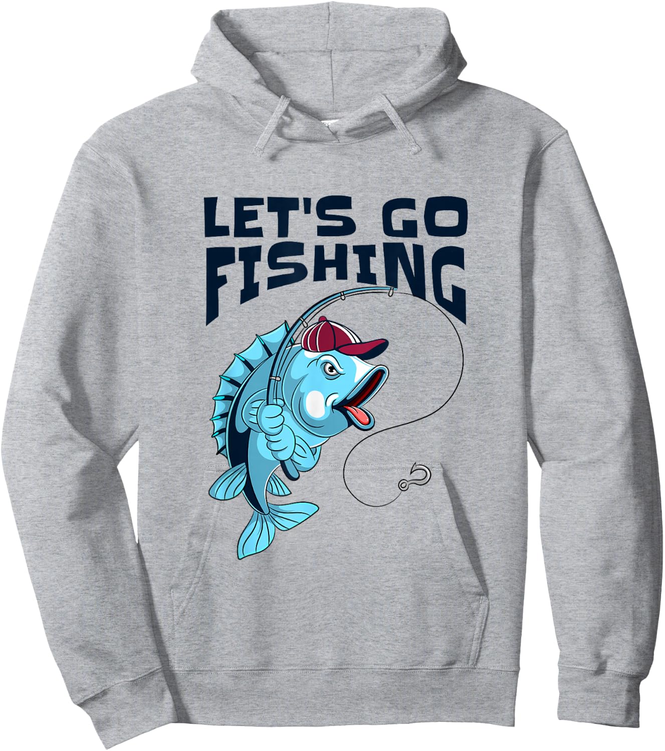 Let’s Go Fishing, I Love To Fish Hoodie - Hoodie | Ash