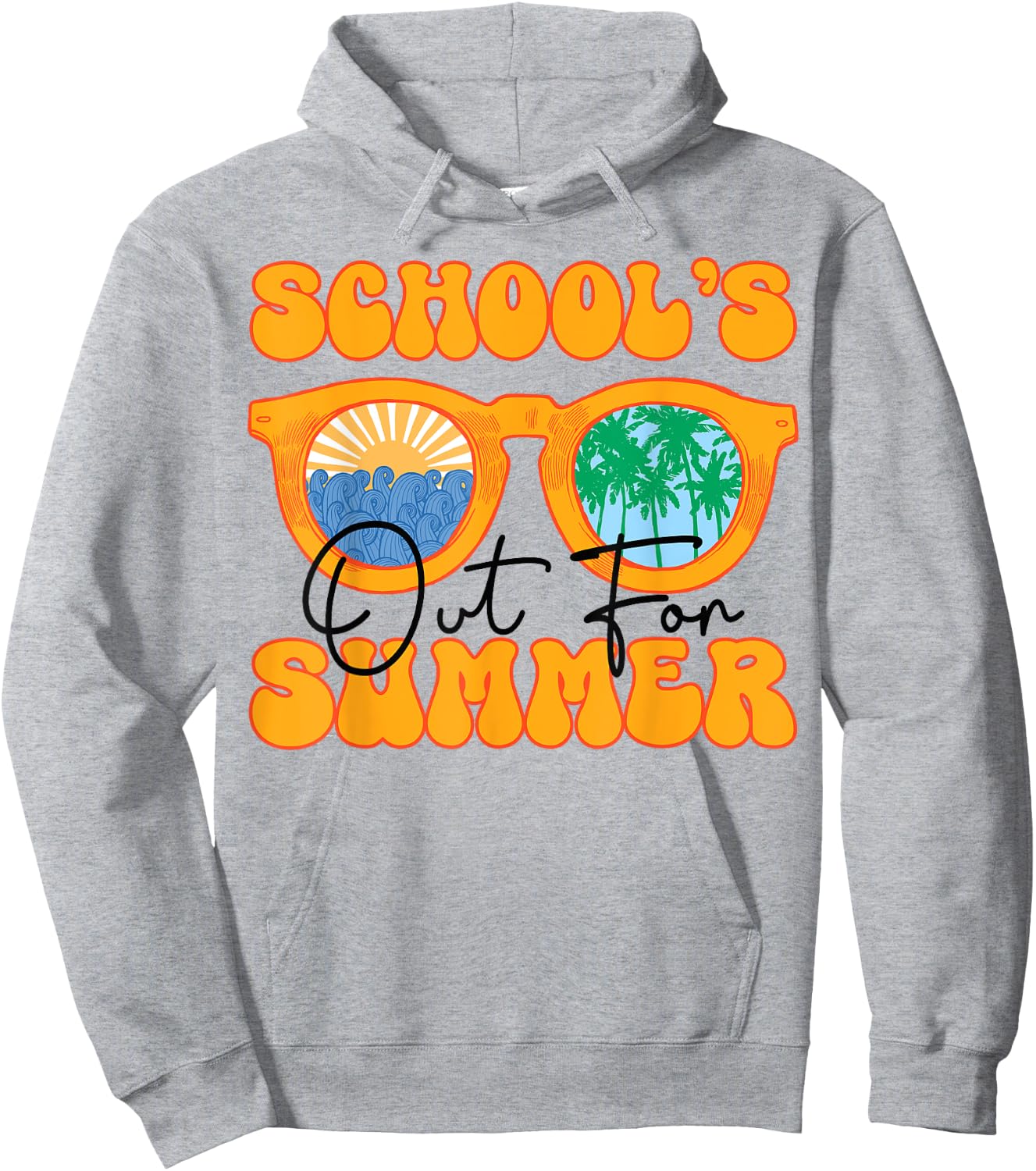 Schools Out For Summer Last Day Of School Kids Toddler Girls Hoodie - Hoodie | Ash