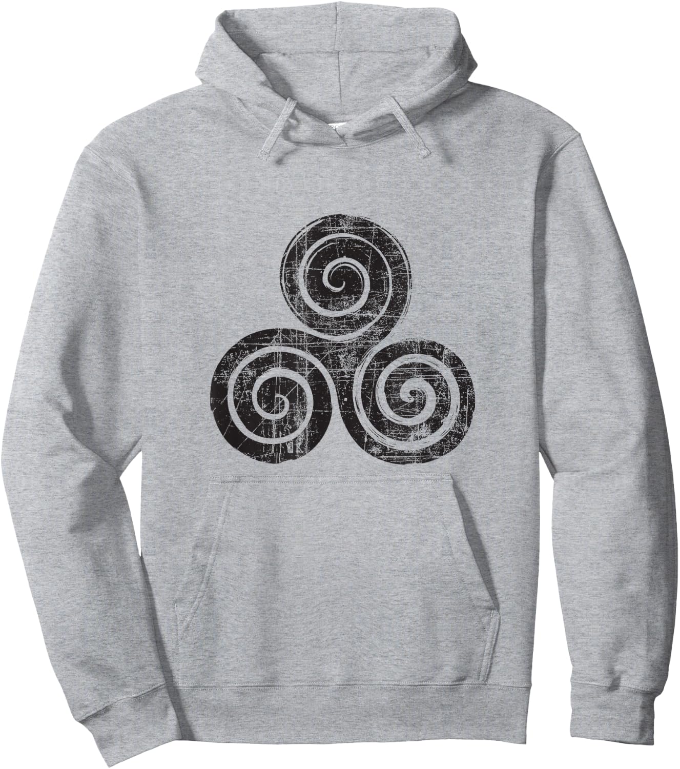 Wiccan Triskele Triple Spiral Triskelion Celtic Knot Hoodie - Hoodie | Ash