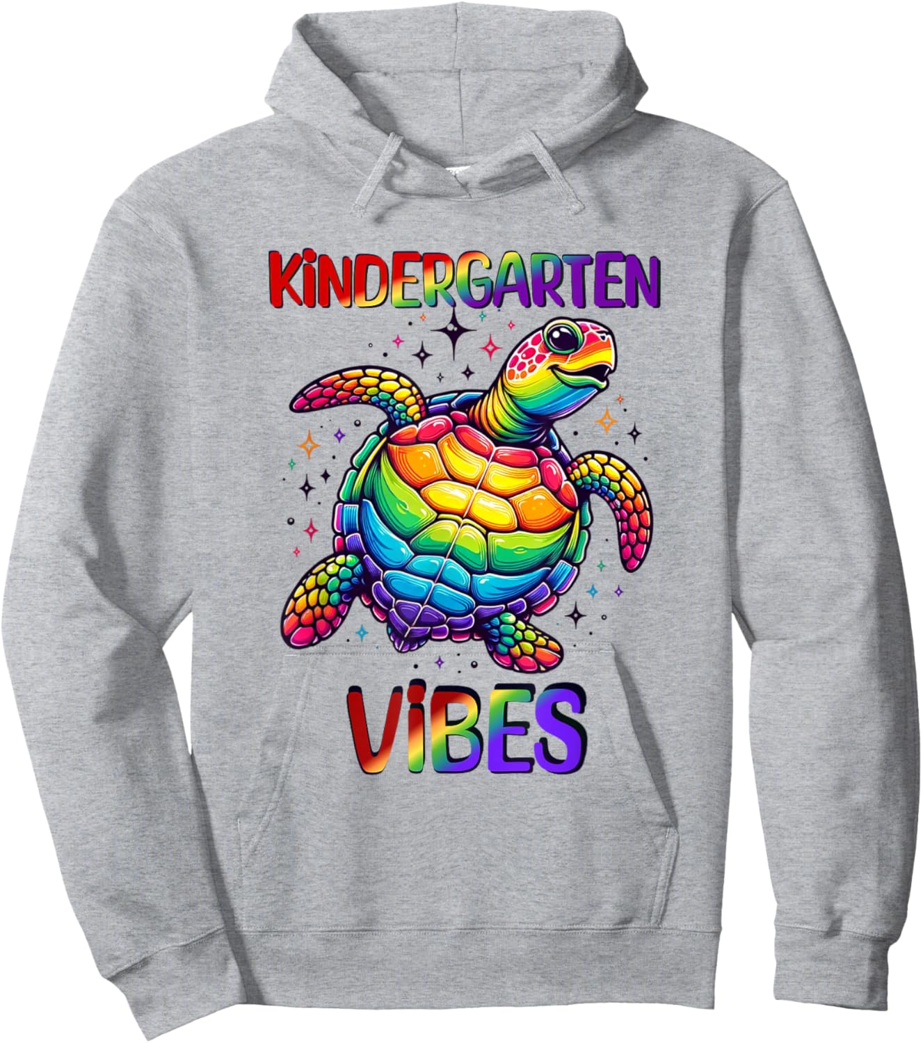 Kindergarten Vibes Sea Turtle Boys Girls Teacher School Hoodie - Hoodie | Ash
