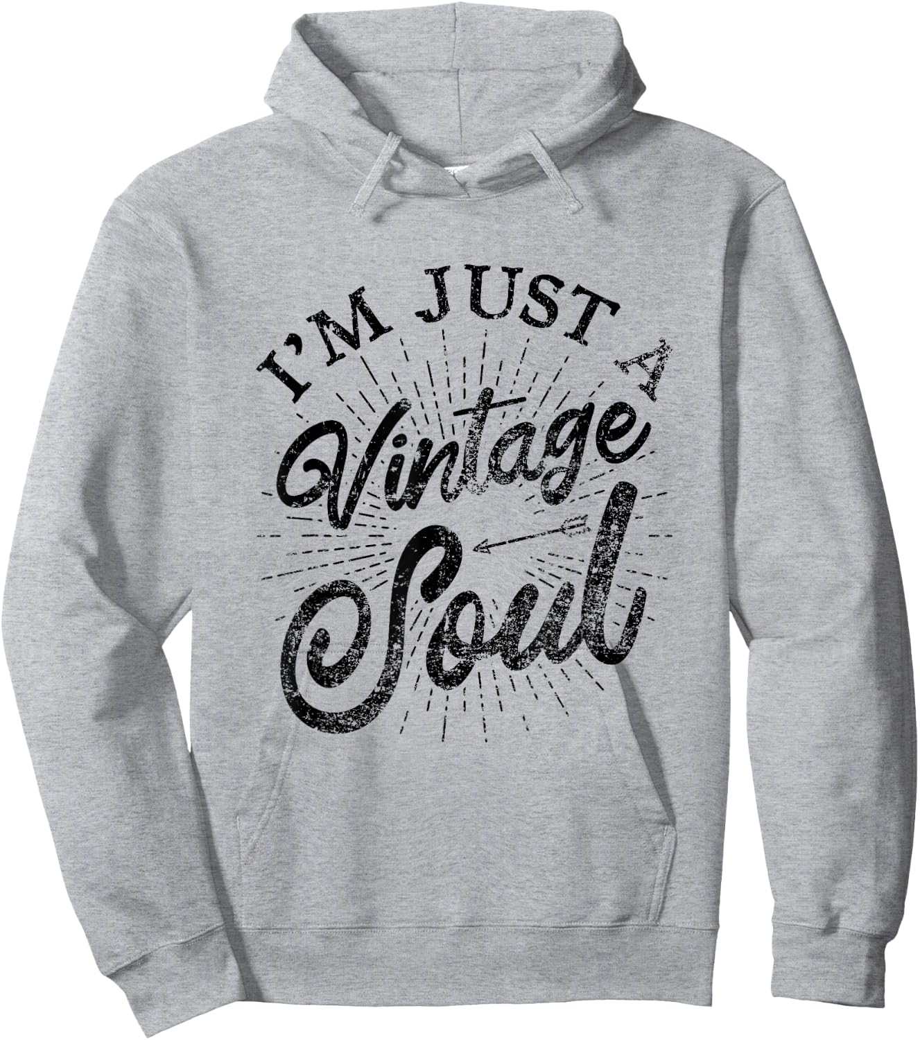I'm Just A Vintage Soul Retro Boho Hippie Hoodie - Hoodie | Ash