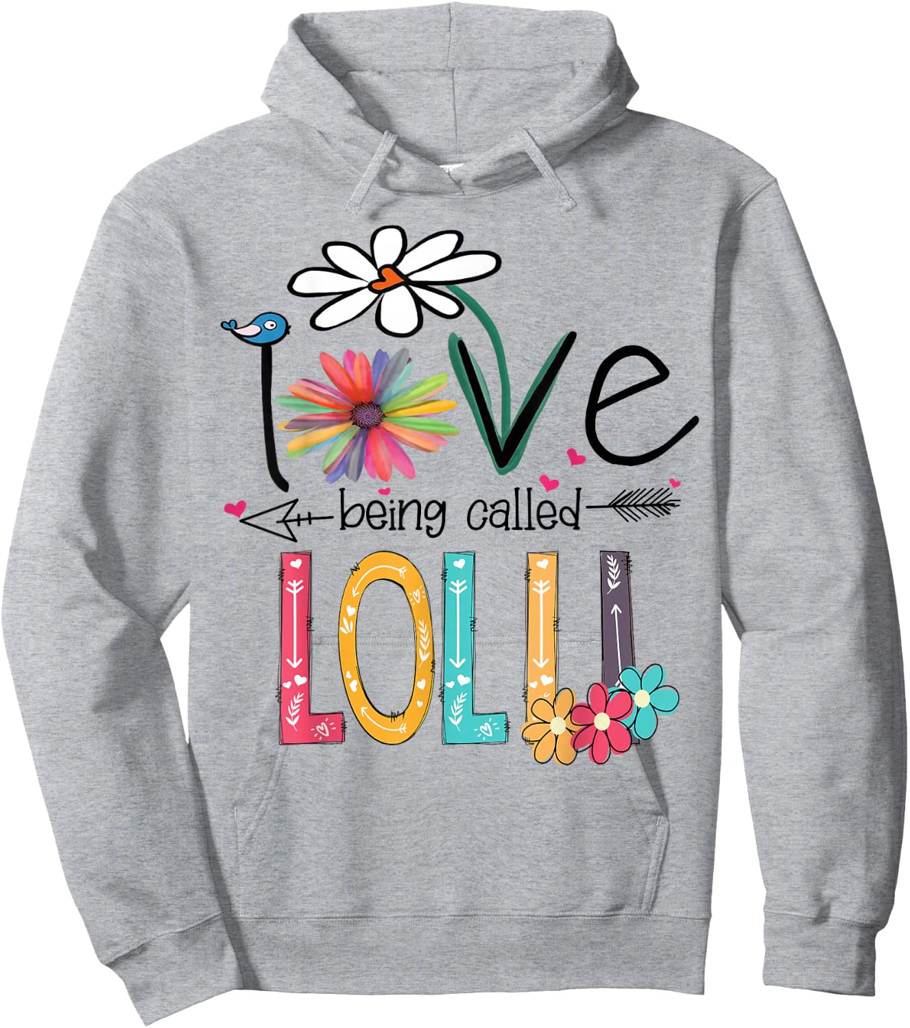 I love being called Lolli Cute Design Lolli Grandma Women Hoodie - Hoodie | Ash