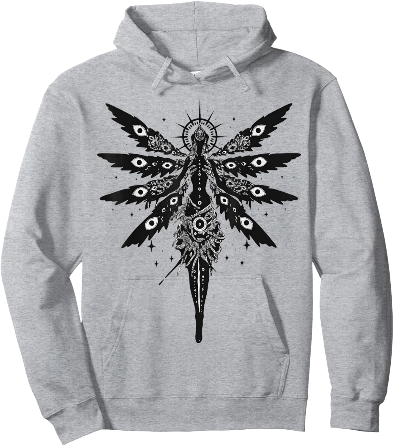 Biblically Accurate Angel Seraphim Gothic Seraph Hoodie - Hoodie | Ash