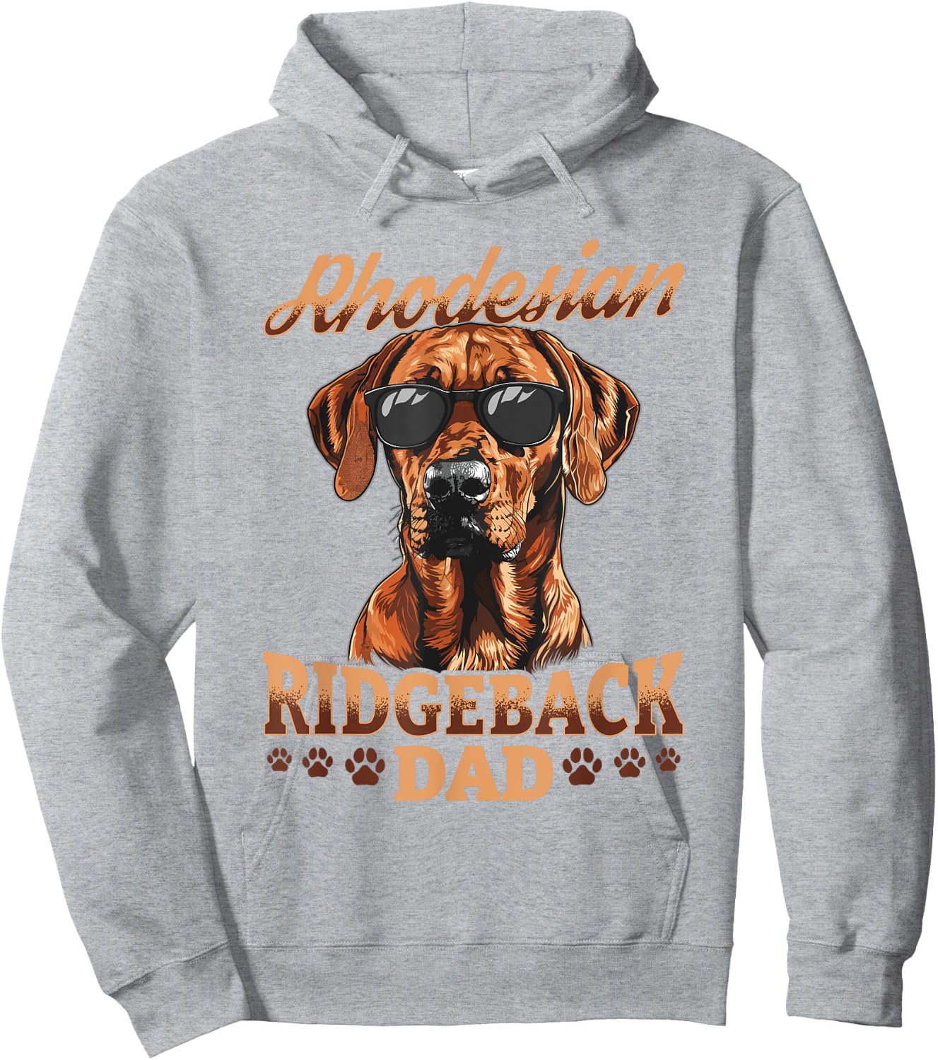 Rhodesian Ridgeback Dog Breed Rhodesian Ridgeback Dad Hoodie - Hoodie | Ash