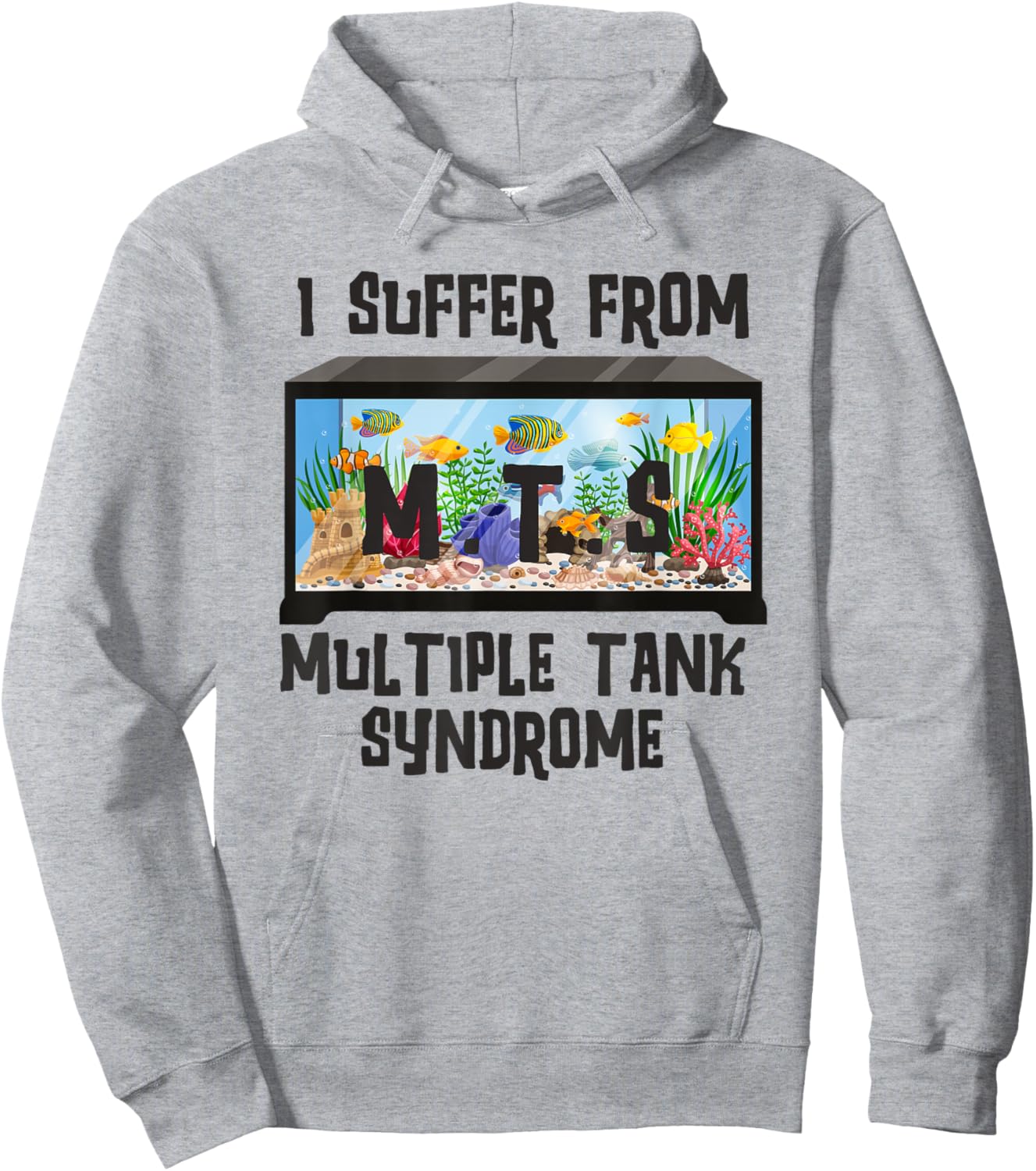 Aquarium Fish Design Funny Aquarium Lover Owner Collector Hoodie - Hoodie | Ash