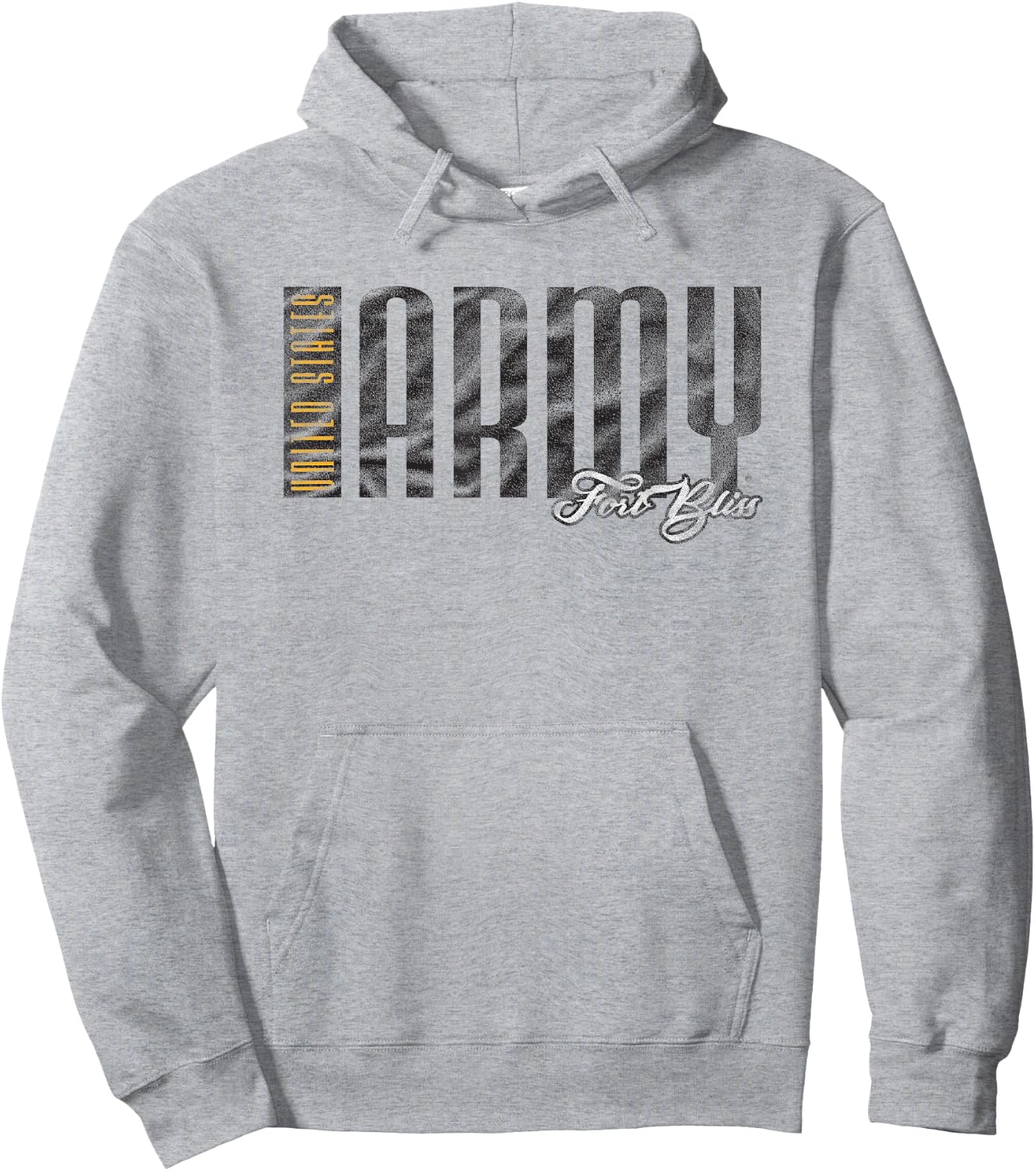 United States Army Military Fort Bliss Vintage Hoodie - Hoodie | Ash