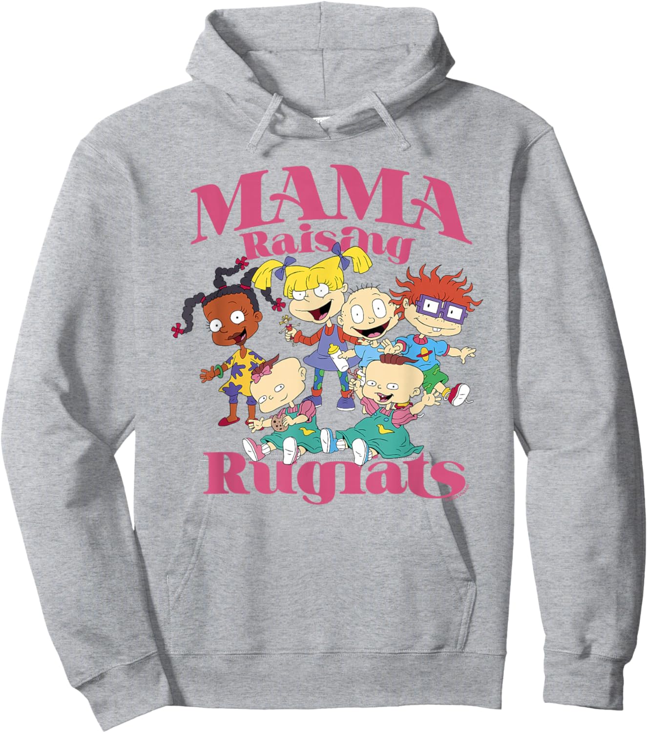 Rugrats Mother's Day Mama Raising Rugrats Hoodie - Hoodie | Ash