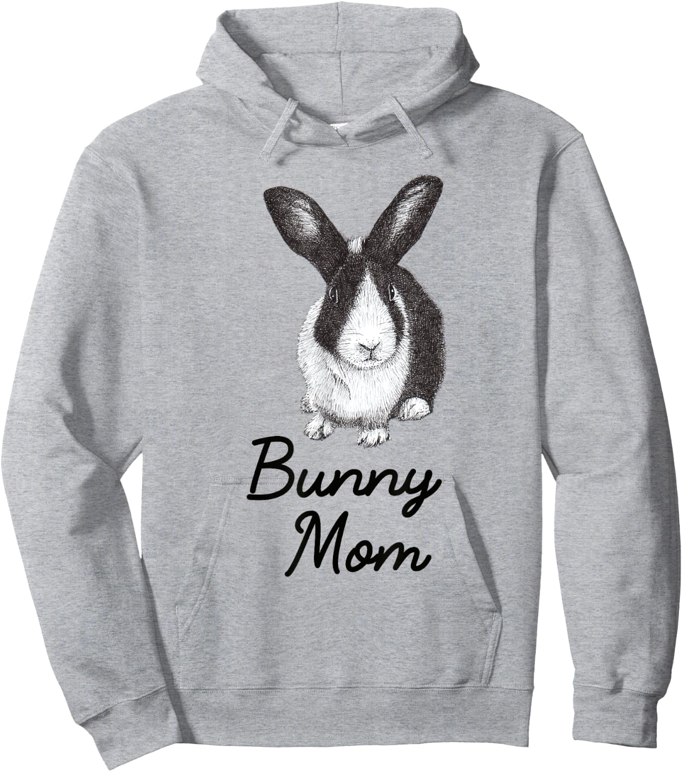 Dutch Bunny Rabbit Mom Drawing Hoodie - Hoodie | Ash