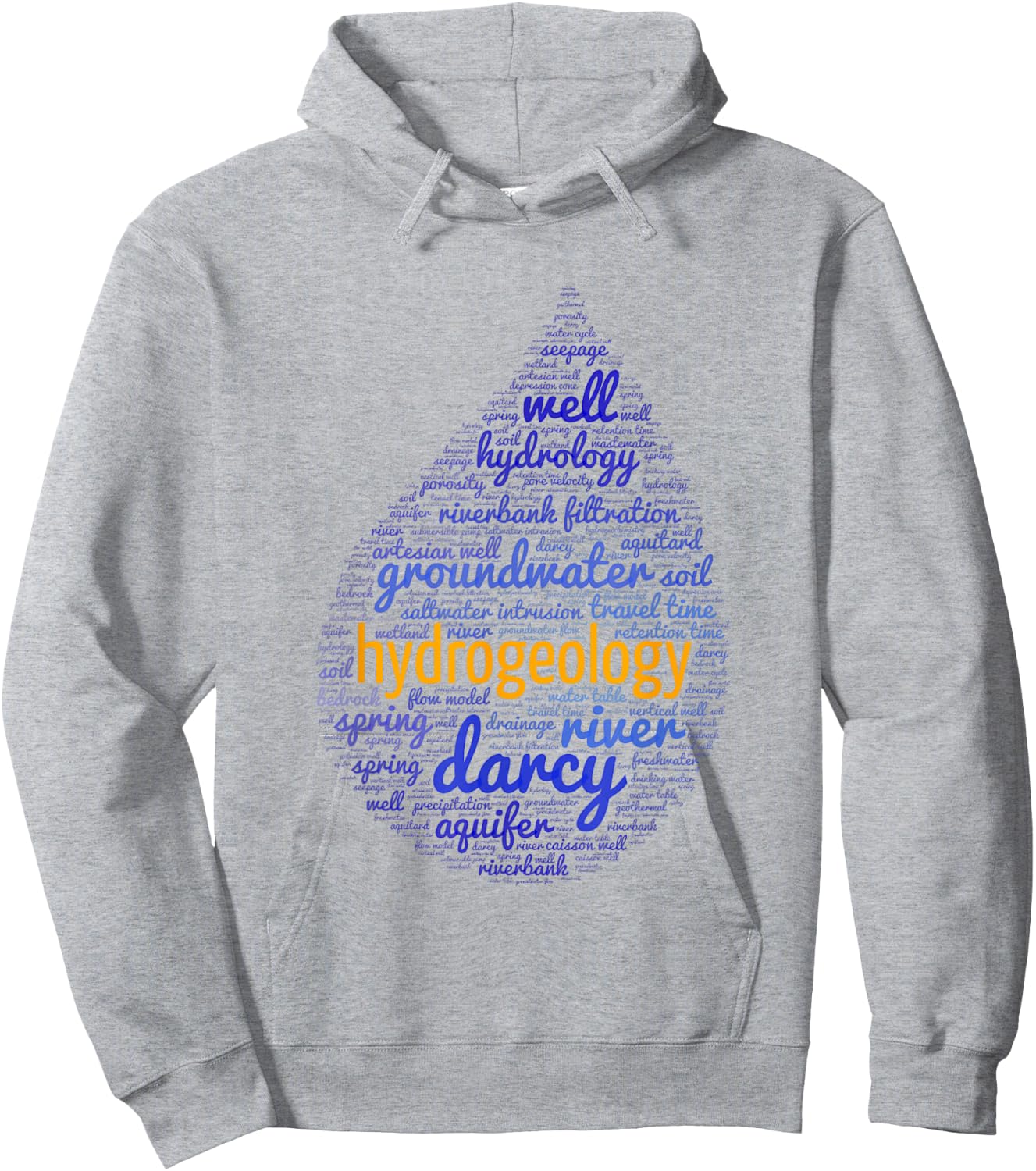 Hydrogeology | Funny | Engineer | Environmental Science Hoodie - Hoodie | Ash