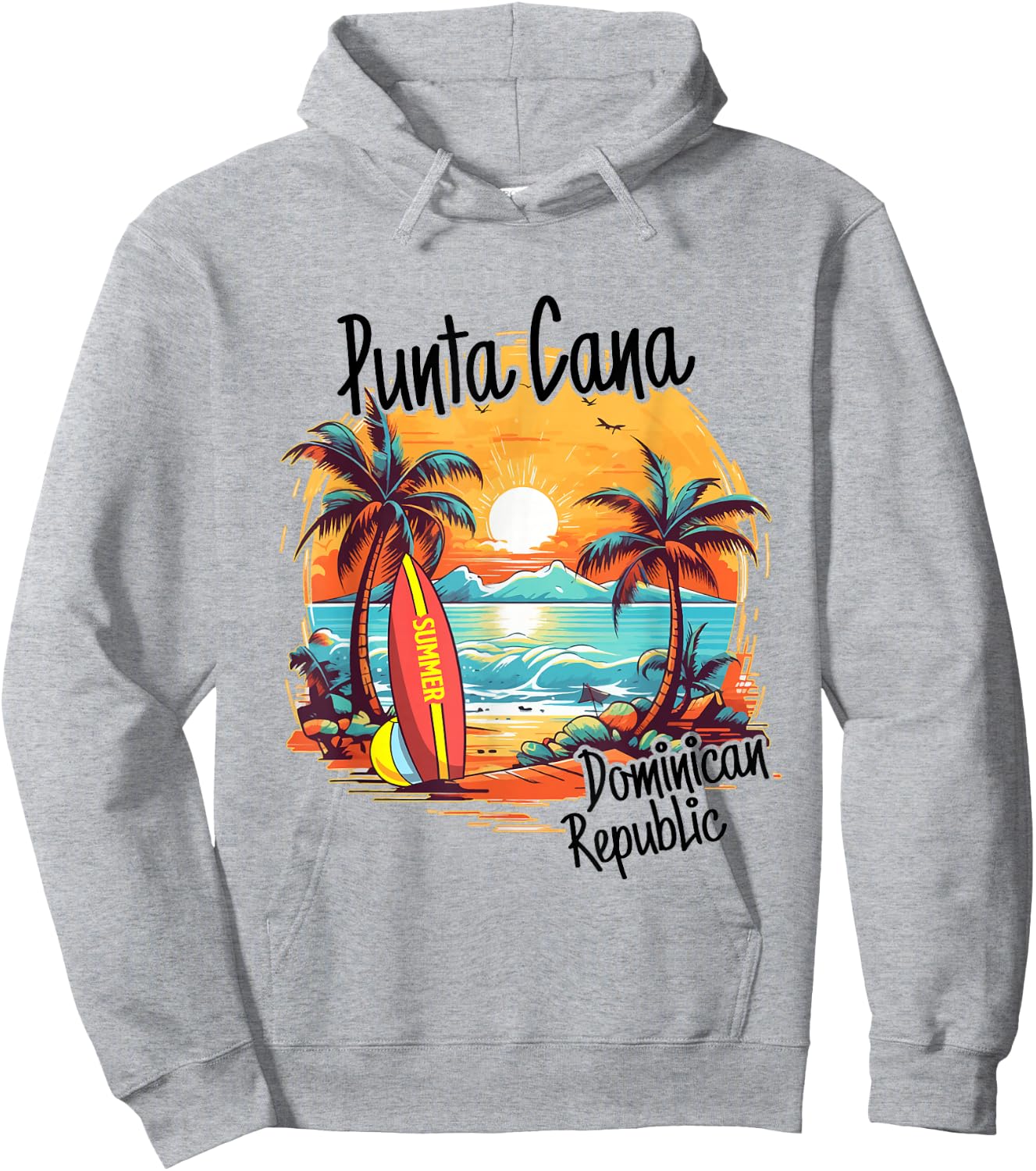 Punta Cana Dominican Republic Vacation Beach Family Trip Hoodie - Hoodie | Ash