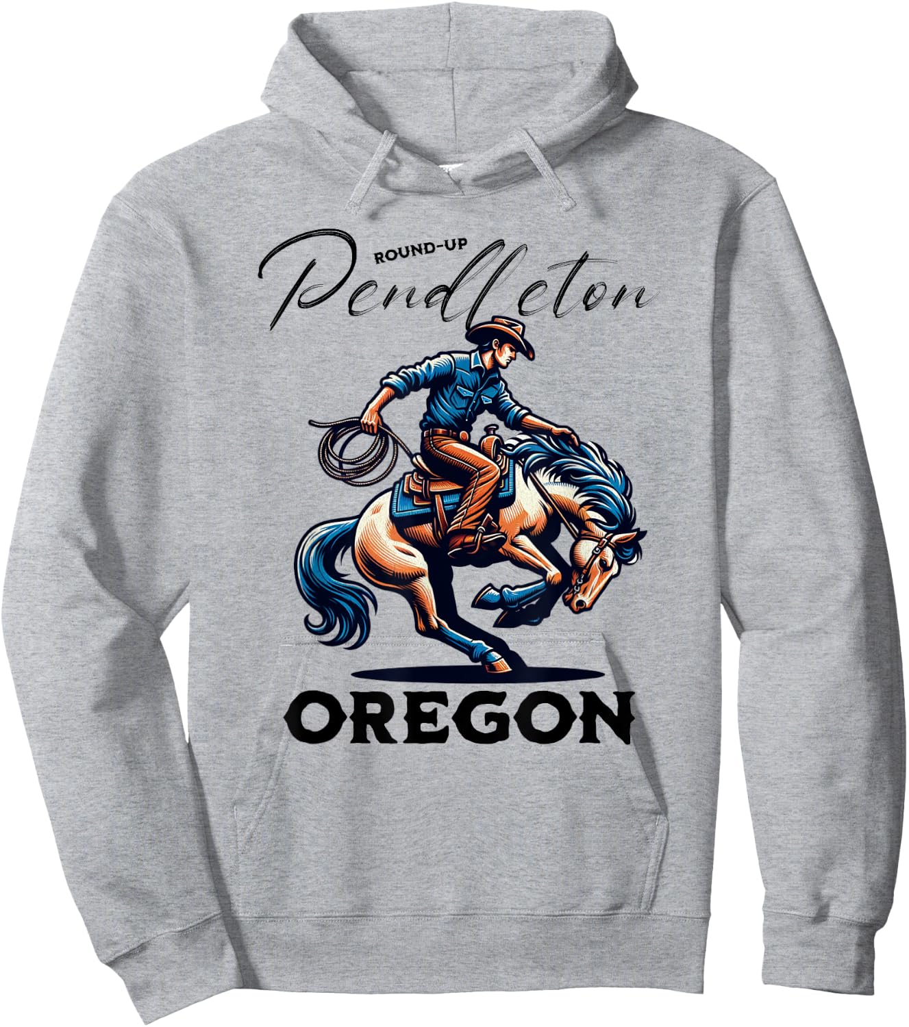 Pendleton Round-Up Oregon Rodeo Days Hoodie - Hoodie | Ash