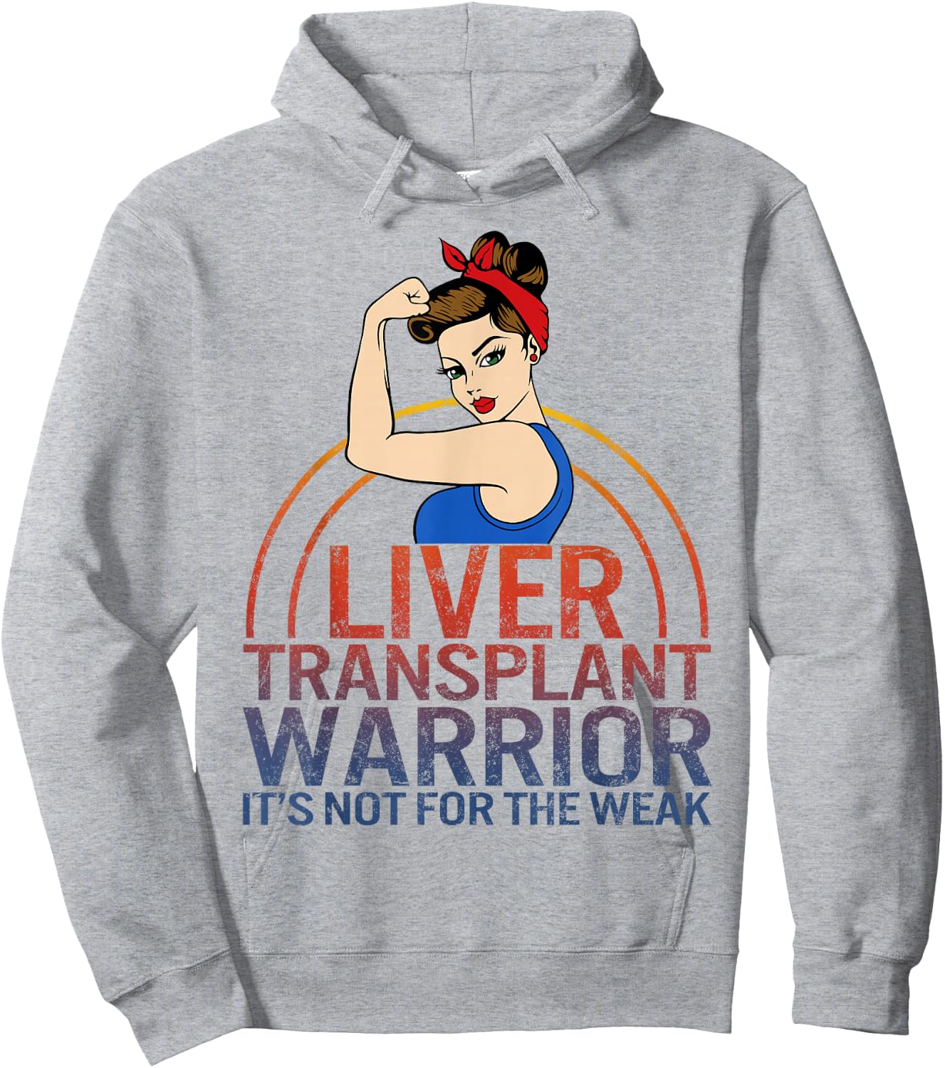 Liver Transplant Warrior It's Not For The Weak Strong Woman Hoodie - Hoodie | Ash