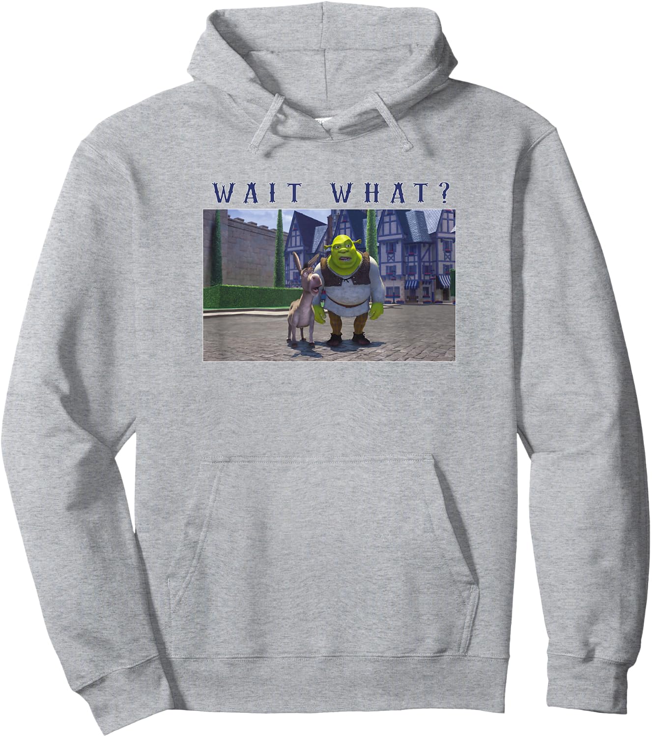 Shrek & Donkey Wait What Hoodie - Hoodie | Ash