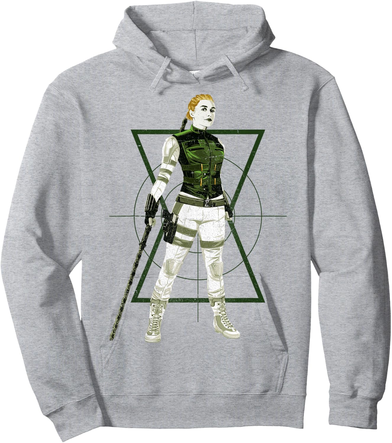 Marvel Black Widow Yelena Belova Target Portrait Hoodie - Hoodie | Ash