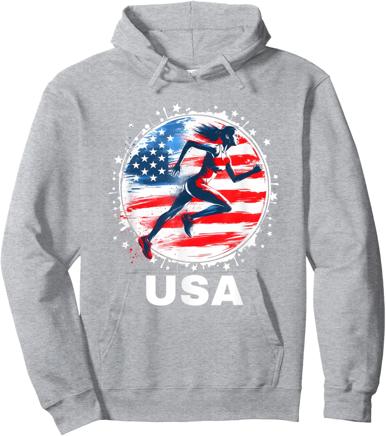 Track and Field USA Women Track and Field USA Team Hoodie - Hoodie | Ash