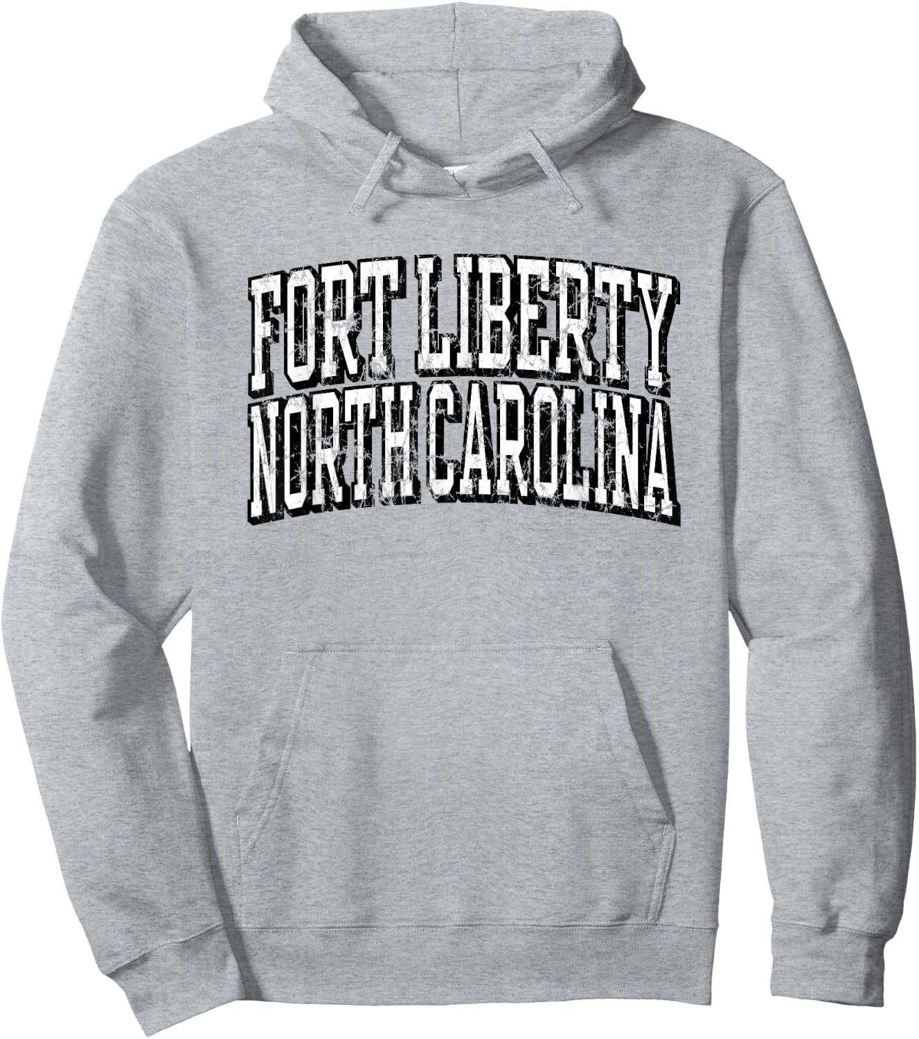Fort Liberty North Carolina United States Army Military Hoodie - Hoodie | Ash