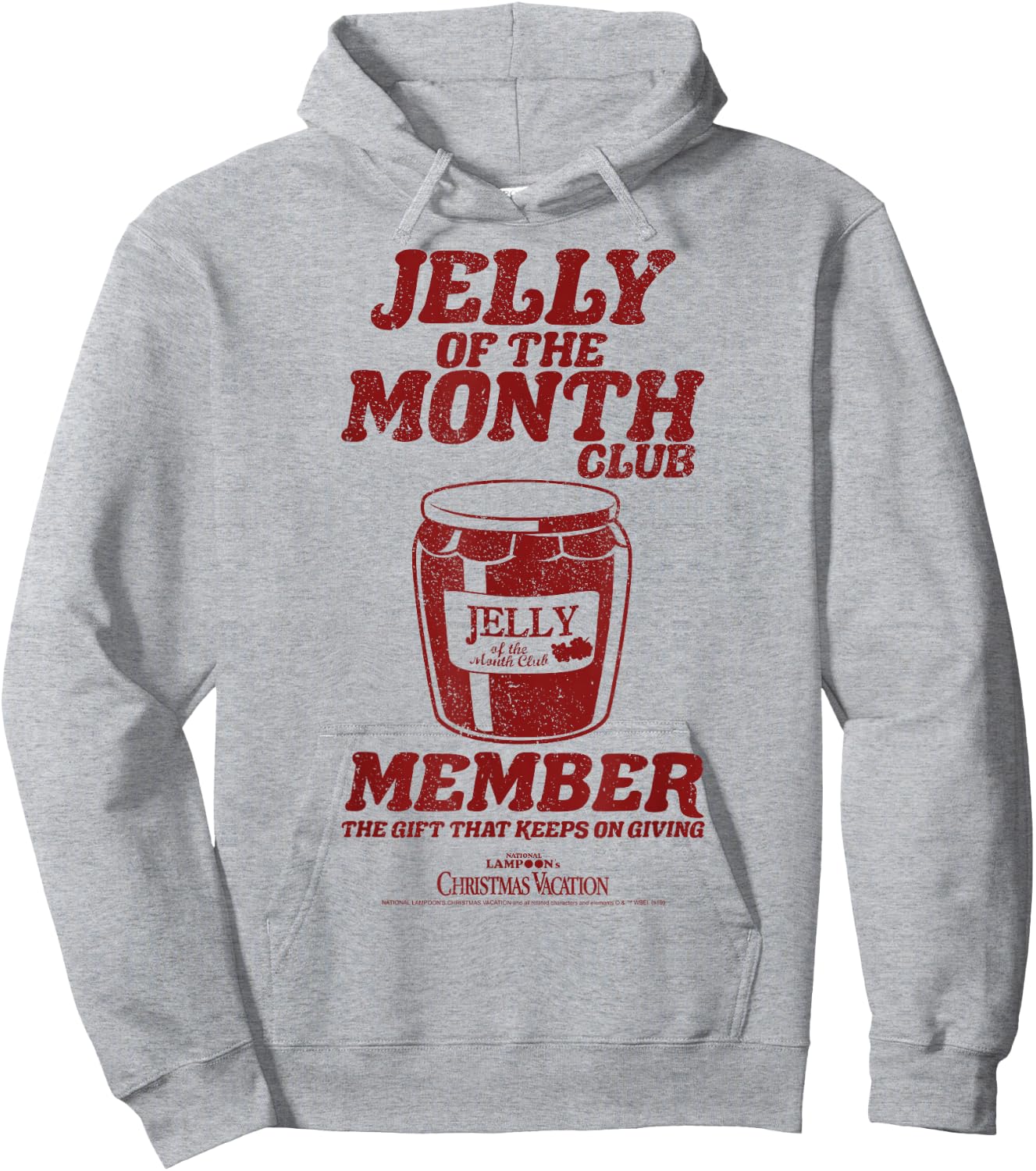 National Lampoon's Christmas Vacation Jelly Of The Month Short Sleeve Hoodie - Hoodie | Ash