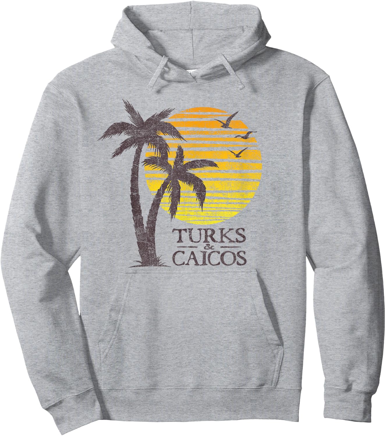 Turks and Caicos Islands Sunset Beach Vacation Souvenir Hoodie - Hoodie | Ash