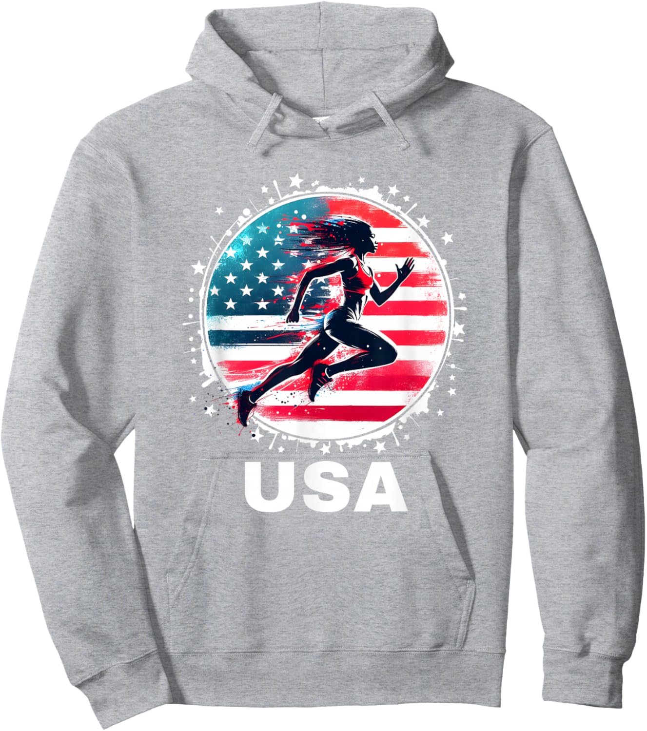 Track and Field USA Women Track and Field USA Team Hoodie - Hoodie | Ash