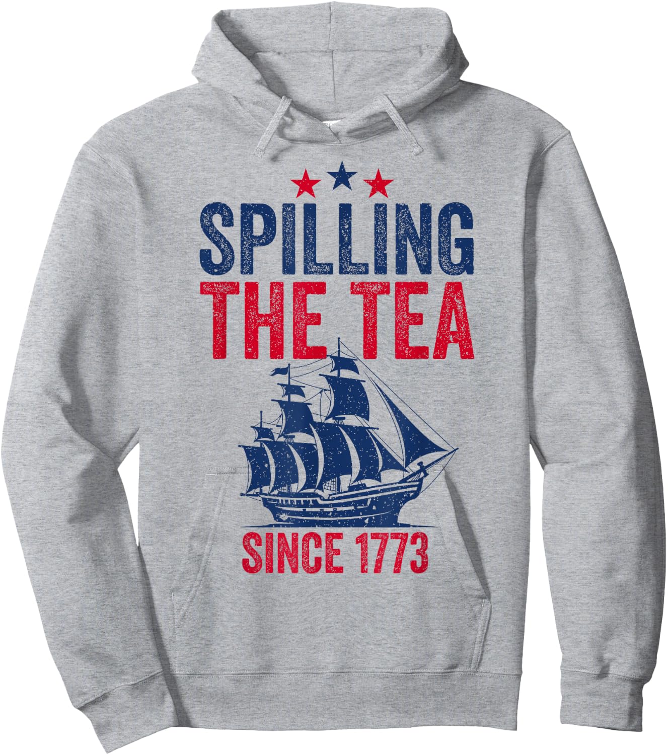 4th Of July Spilling The Tea Since 1773 Fourth of July Men Hoodie - Hoodie | Ash