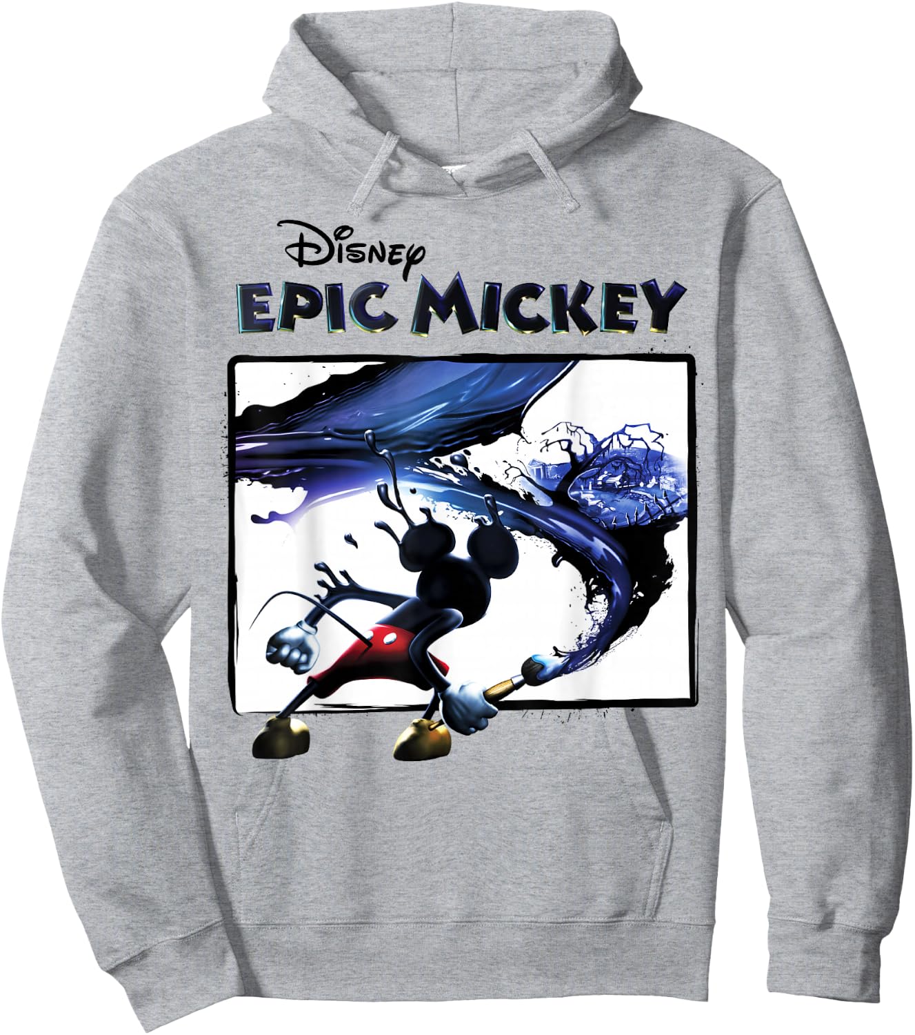 Disney Epic Mickey Painting Portrait Hoodie - Hoodie | Ash