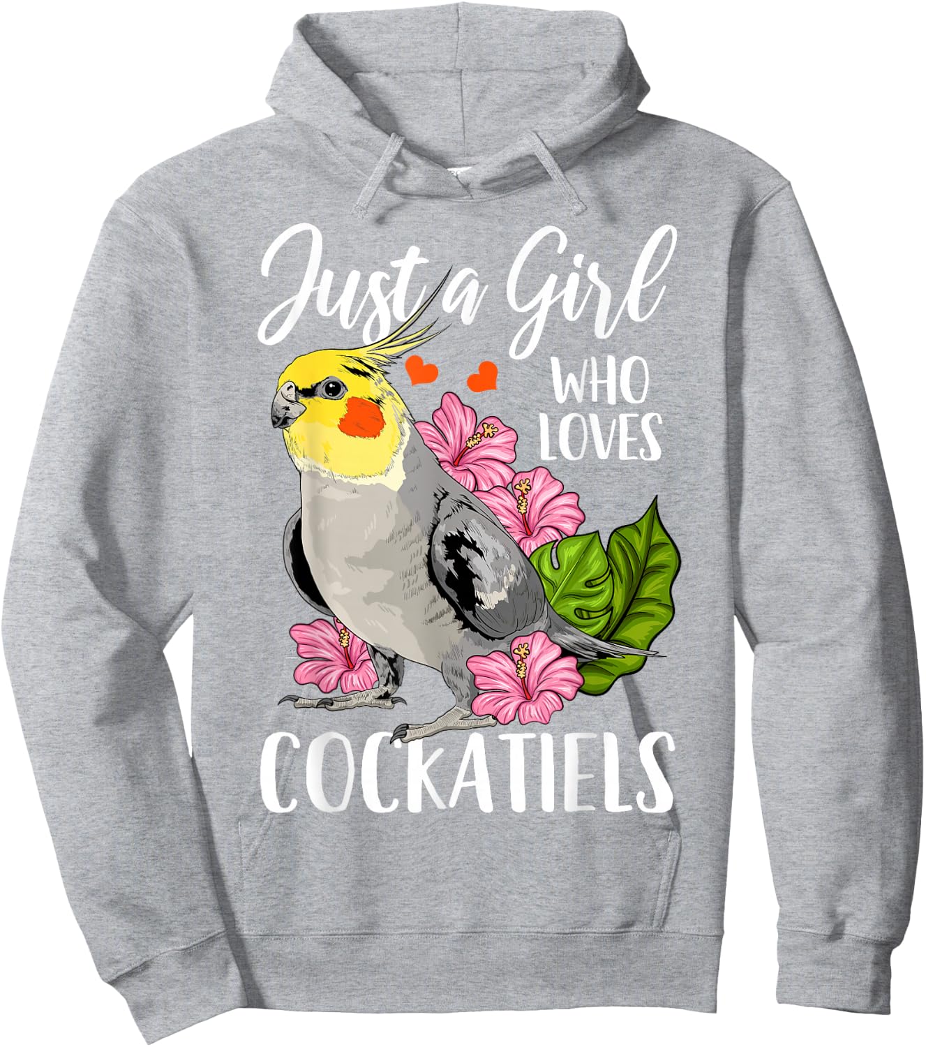Cockatiel Just a Girl Who Loves Cockatiels Hoodie - Hoodie | Ash