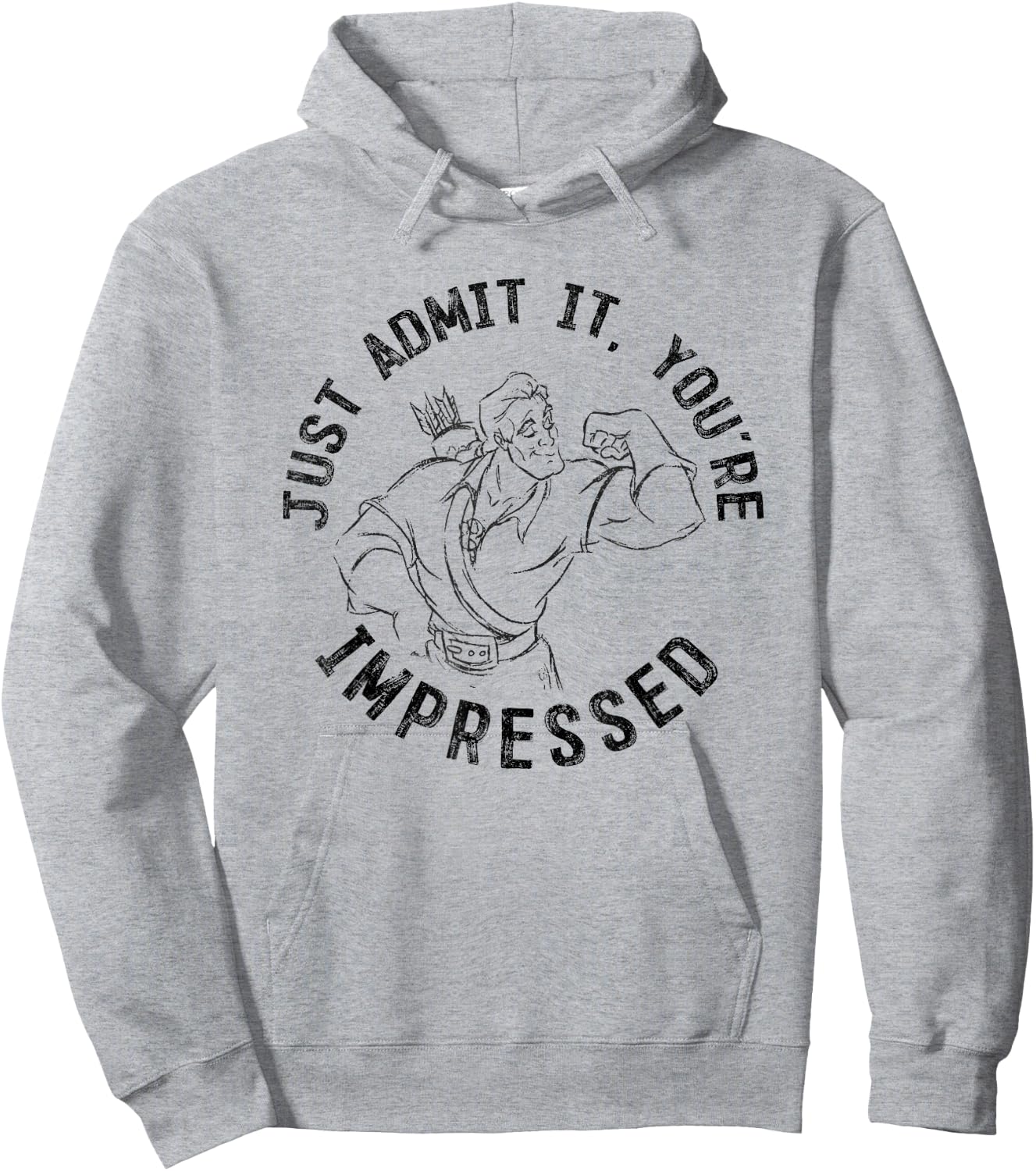 Disney Beauty And The Beast Gaston Flex You're Impressed Hoodie - Hoodie | Ash