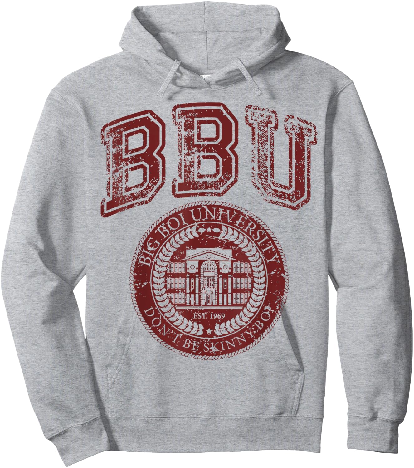 Don't Be a Skinny Boy Big Boi University College Sports Gym Hoodie - Hoodie | Ash