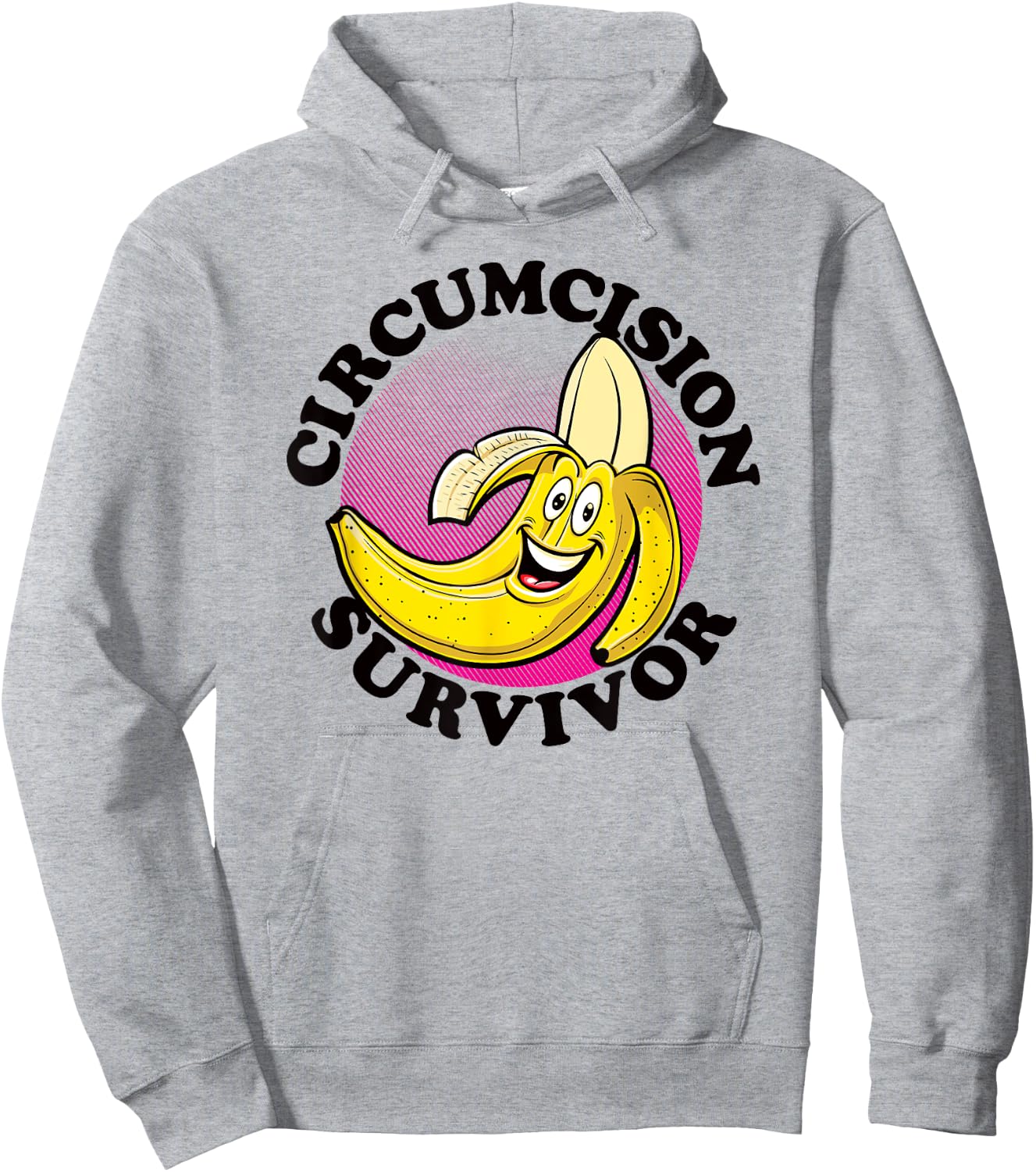 CIRCUMCISION SURVIVOR retro funny flirting religious humor Hoodie - Hoodie | Ash
