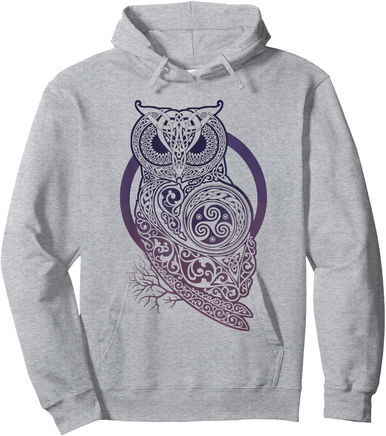 Celtic owl Viking nordic mythology Hoodie - Hoodie | Ash