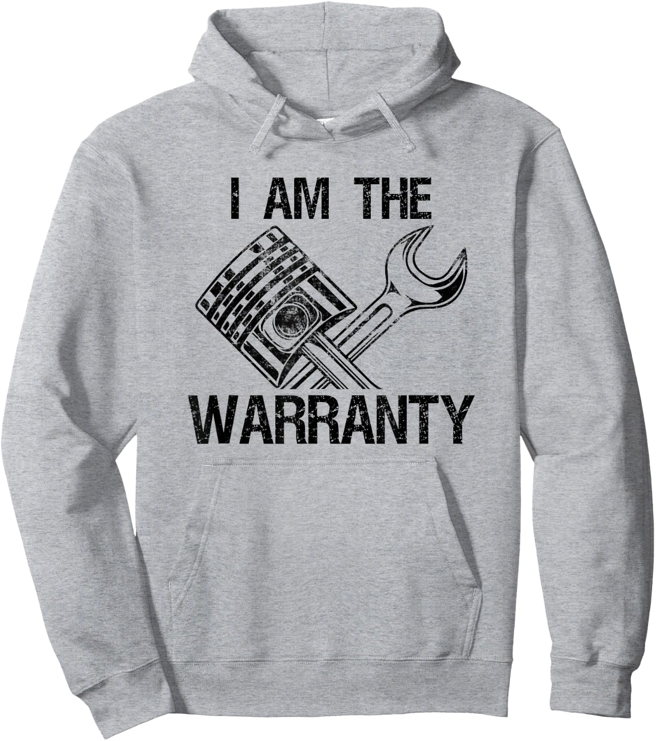 Mechanic I Am The Warranty Funny Race Car Parts Repair Guy Hoodie - Hoodie | Ash