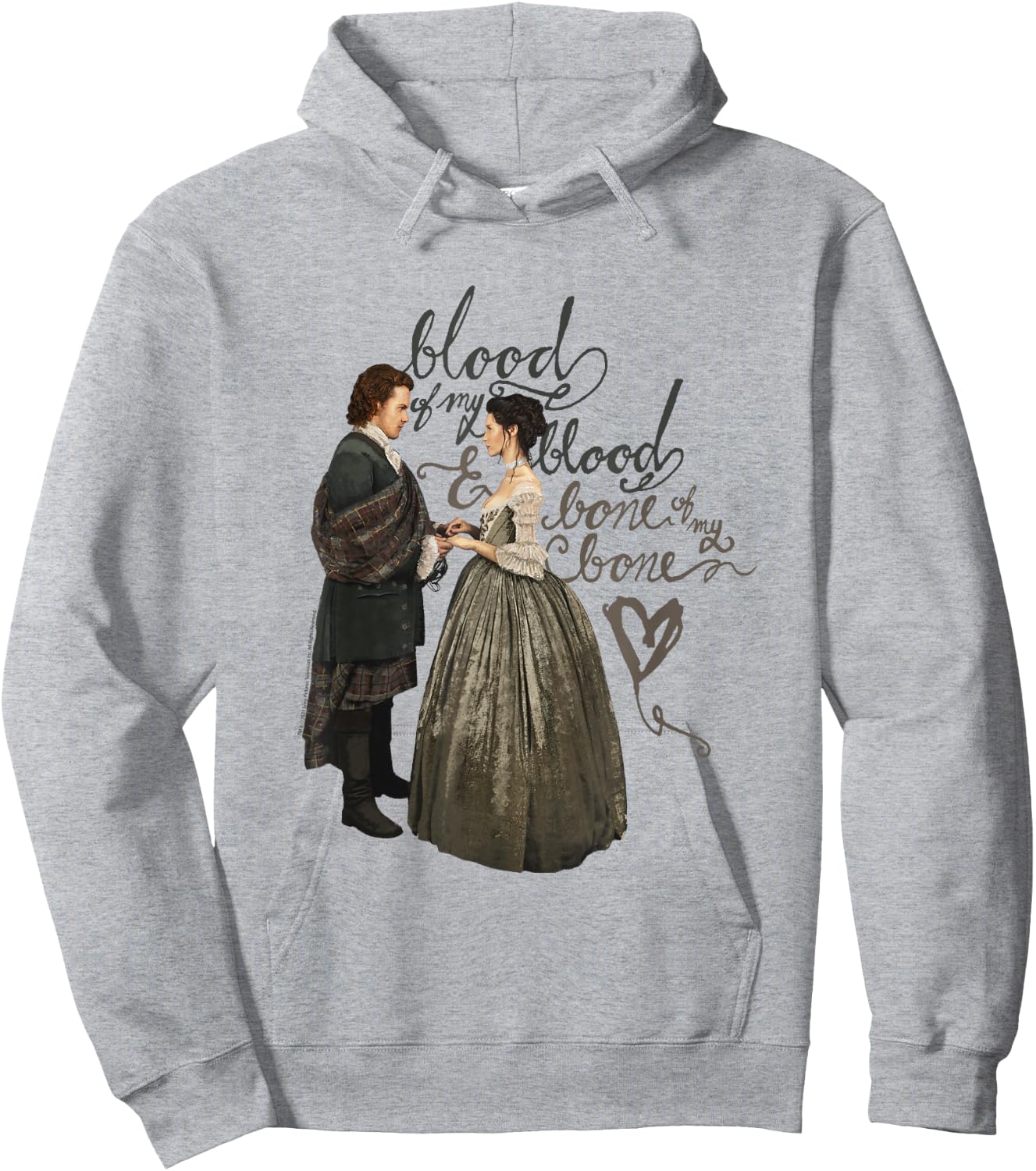 Outlander Blood of My Blood Illustration Small Hoodie - Hoodie | Ash