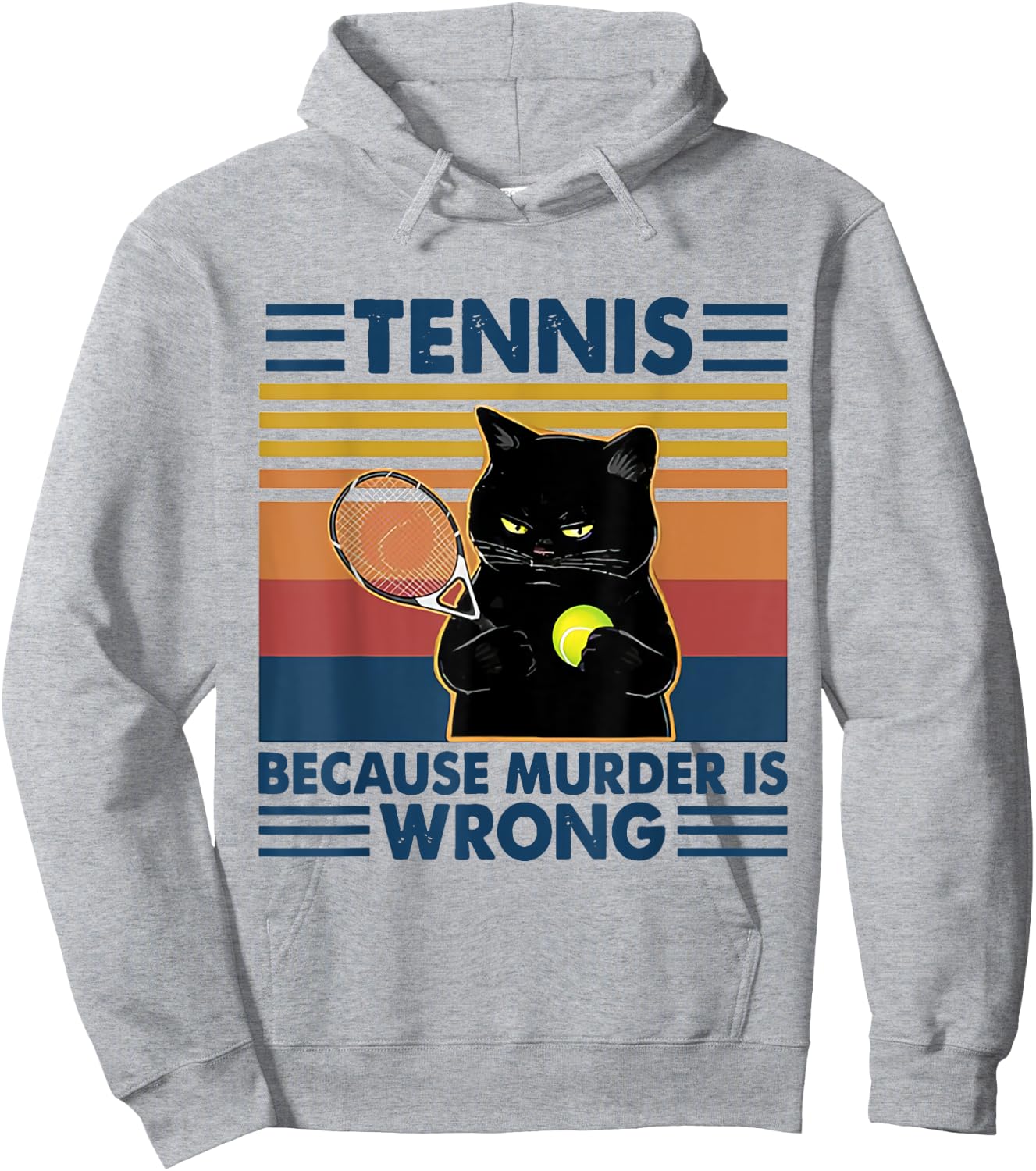 Tennis Because Murder Is Wrong TENNIS Hoodie - Hoodie | Ash