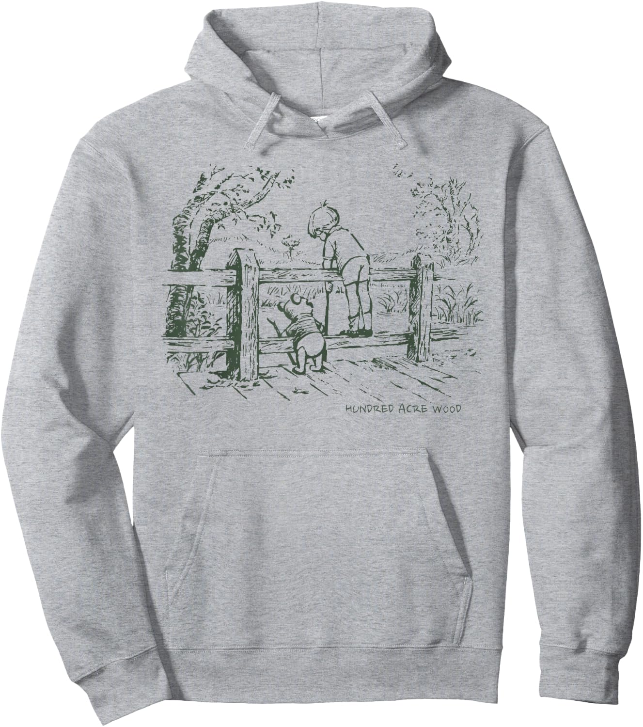 Disney Winnie the Pooh and Christopher Robin Hoodie - Hoodie | Ash