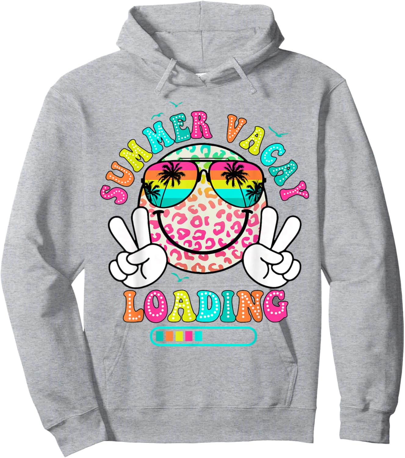 Summer Vacay Loading Funny Summer Teacher Women Hoodie - Hoodie | Ash