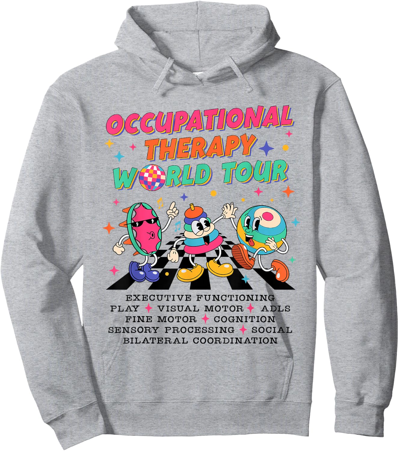 Occupational Therapy OT World Tour Sped Teacher Women Men Hoodie - Hoodie | Ash