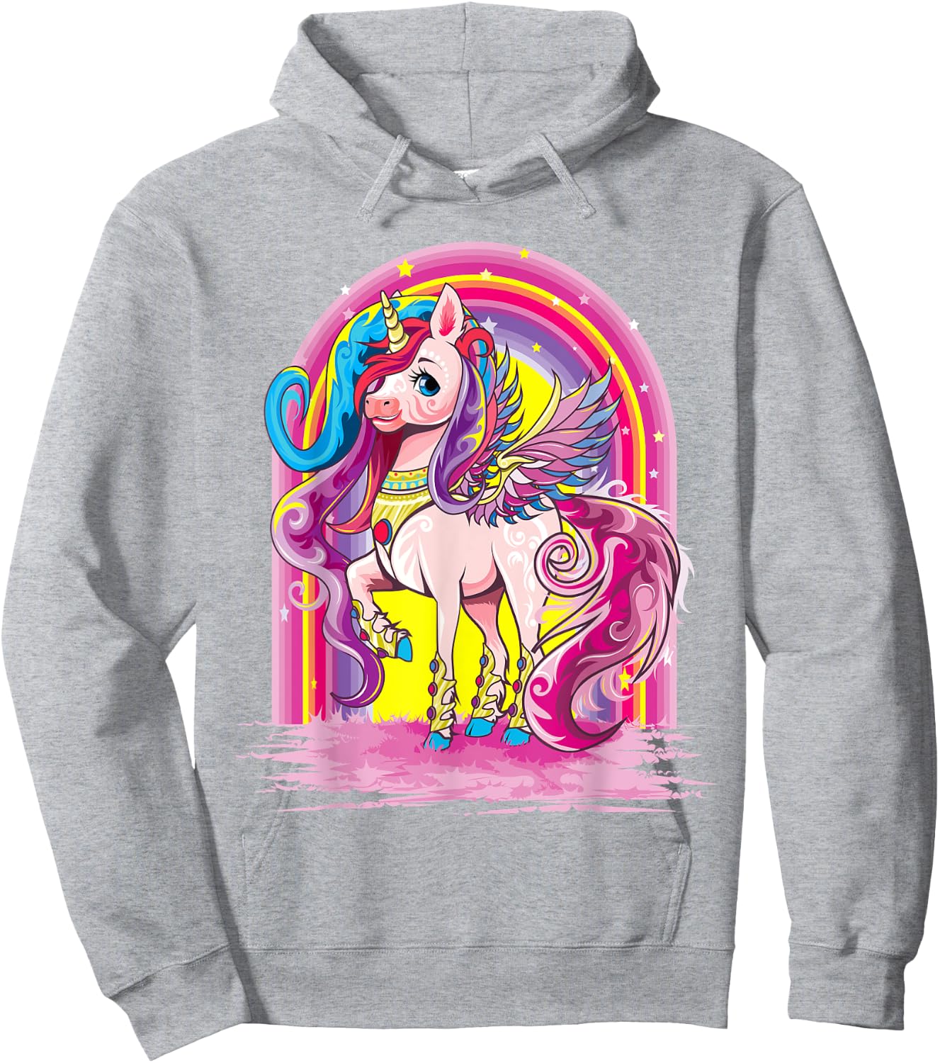 Unicorn Shirt for Girls Kids Women Cute Unicorn Lover Gift Hoodie - Hoodie | Ash