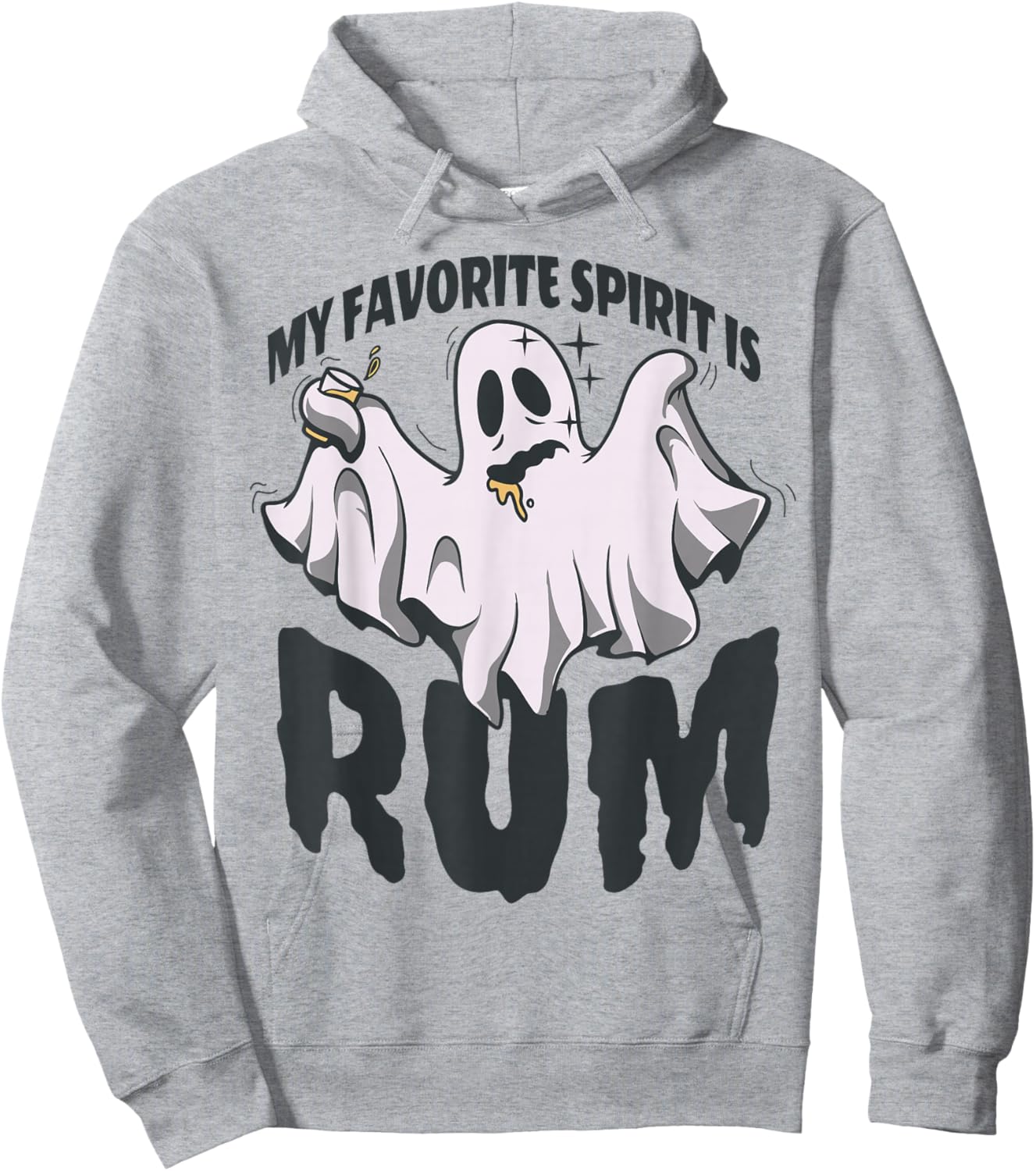 My Favorite Spirit Is Rum Funny Halloween Hoodie - Hoodie | Ash